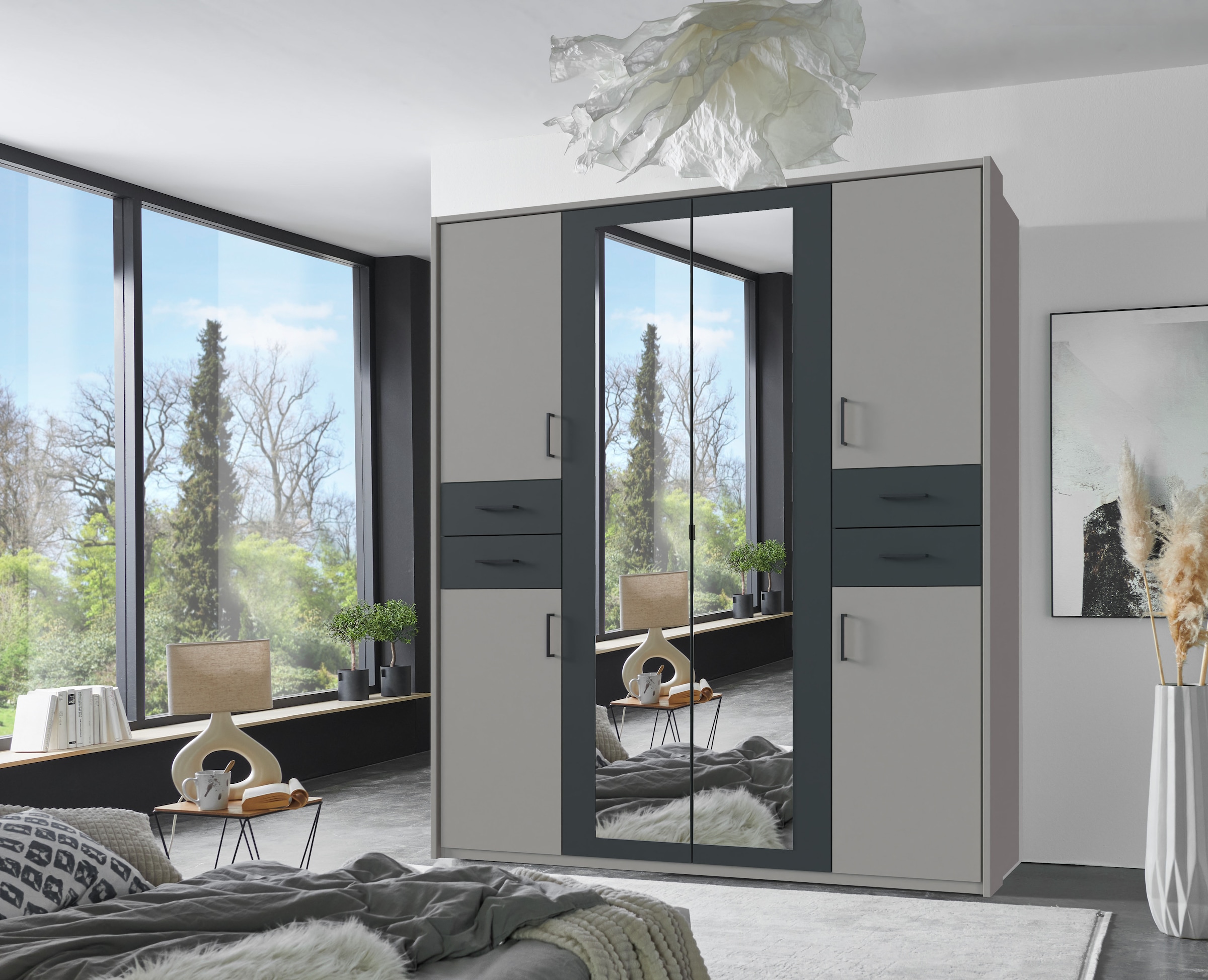 Wimex Armoire à portes battantes »Vegas« inklusive Passepartout-Rahmen, mit Spiegeltüren und Schubladen