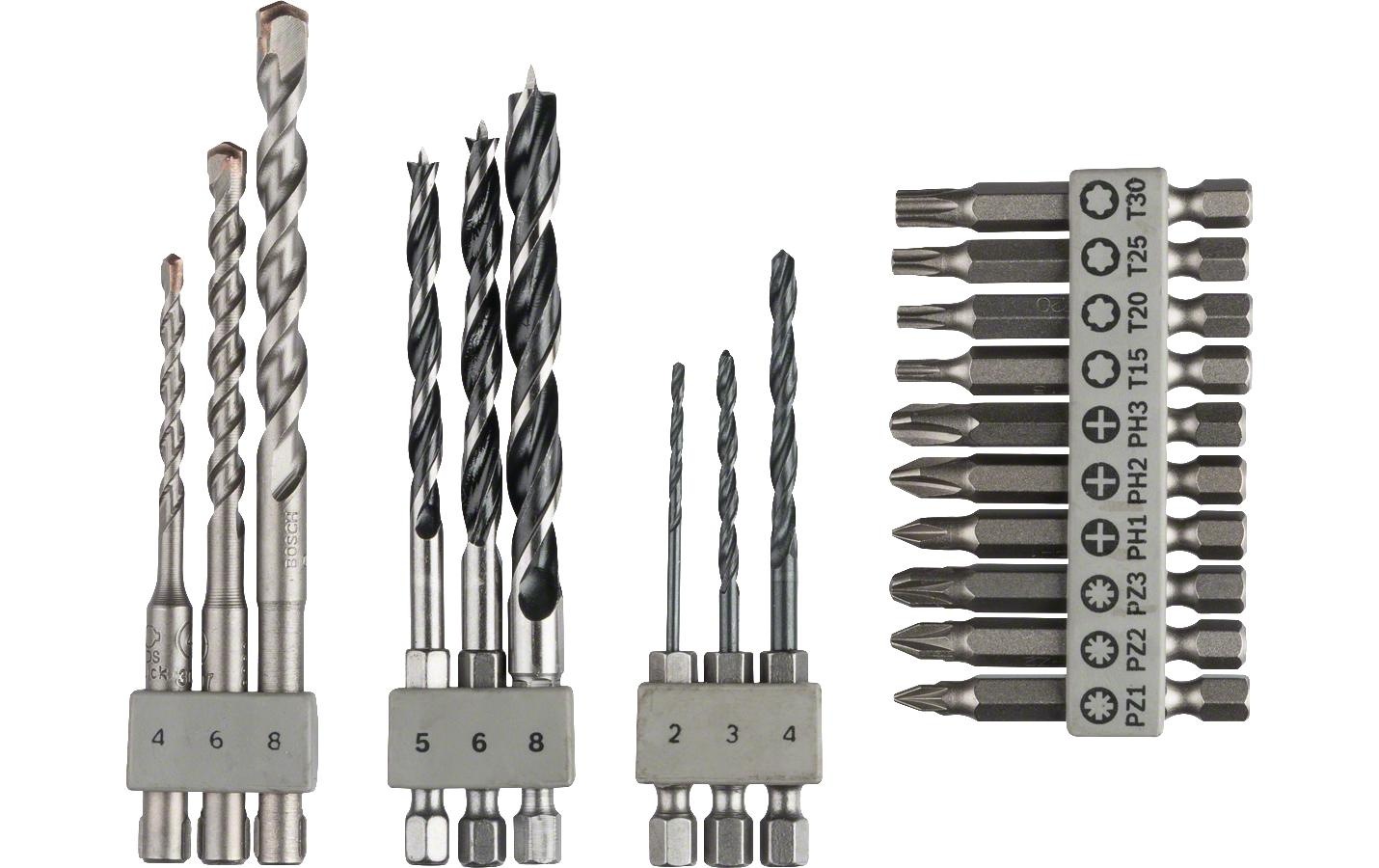 BOSCH Bohrer- und Bit-Set »SDS Quick«, (19 tlg.)