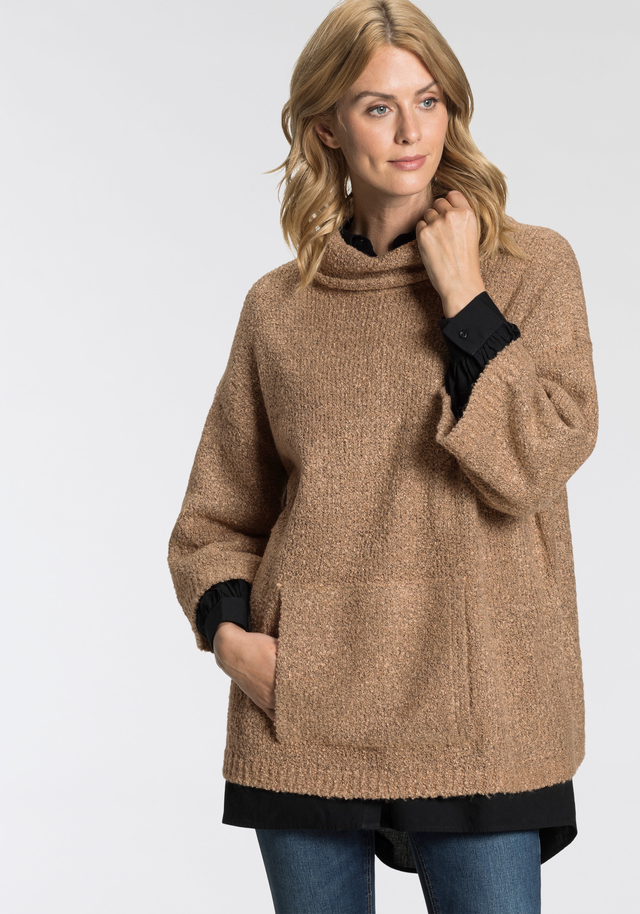 Image of Boysen's 3/4 Arm-Pullover, mit Känguru-Tasche NEUE KOLLEKTION bei Ackermann Versand Schweiz