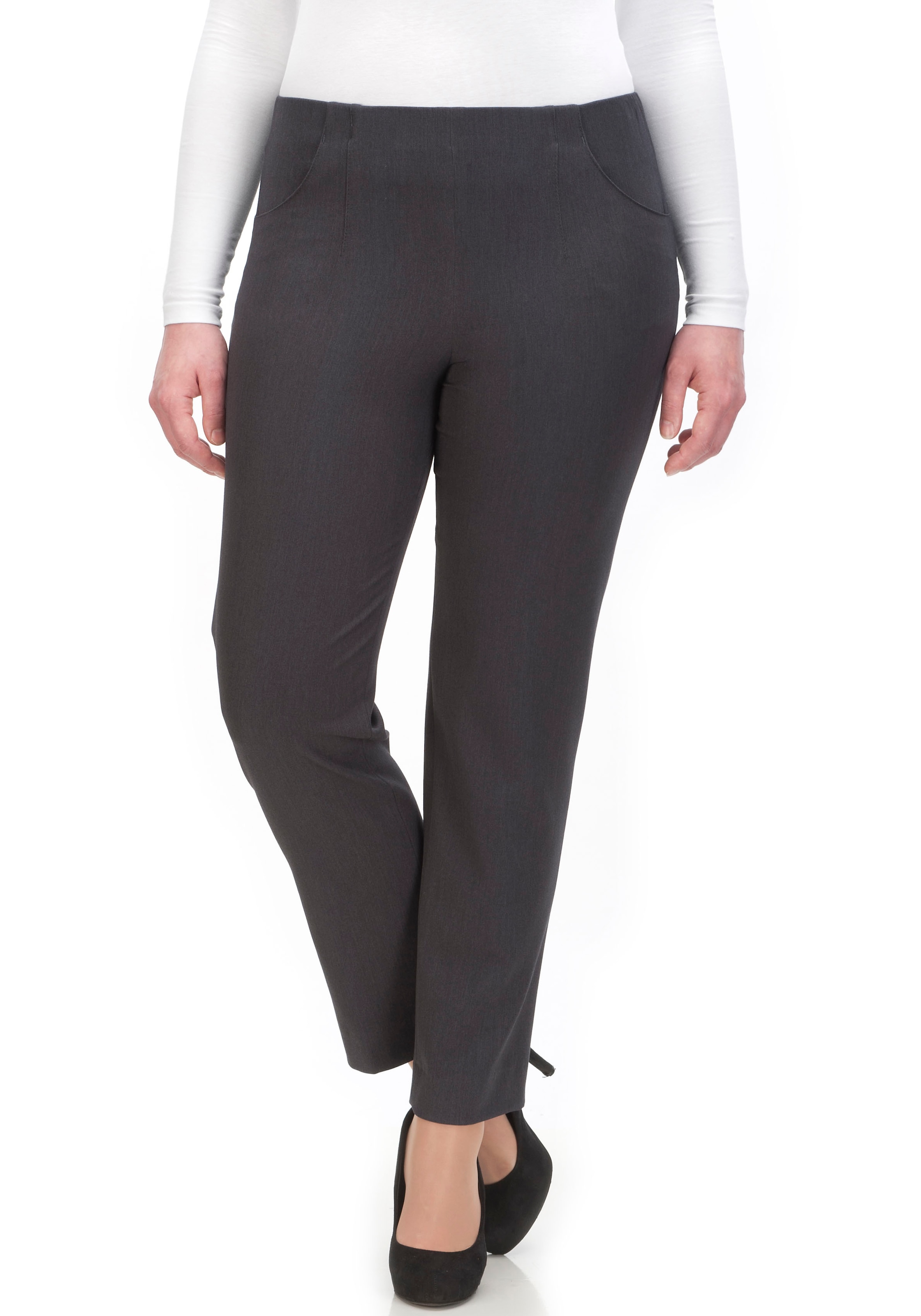 KjBRAND Schlupfhose »Schlupfhose Susie in Bi-Stretch, Kammgarnoptik«, ideal für kräftige...