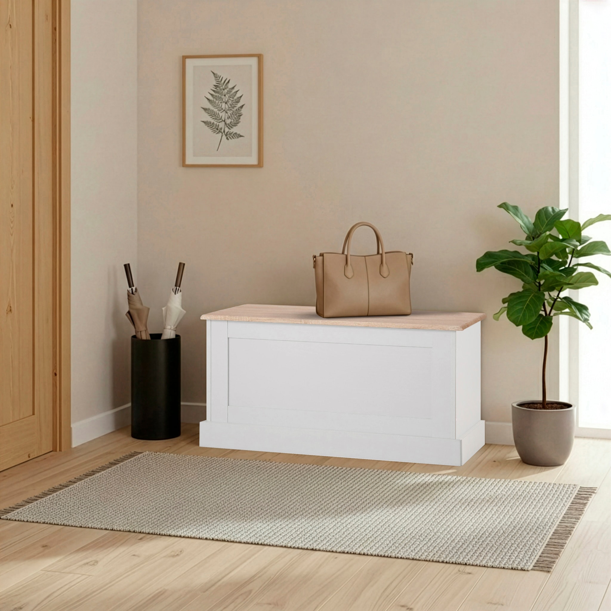 GOODproduct Sitzbank »Binz« zwei unterschiedliche Farbvarianten, mit Stauraum, Breite 90 cm