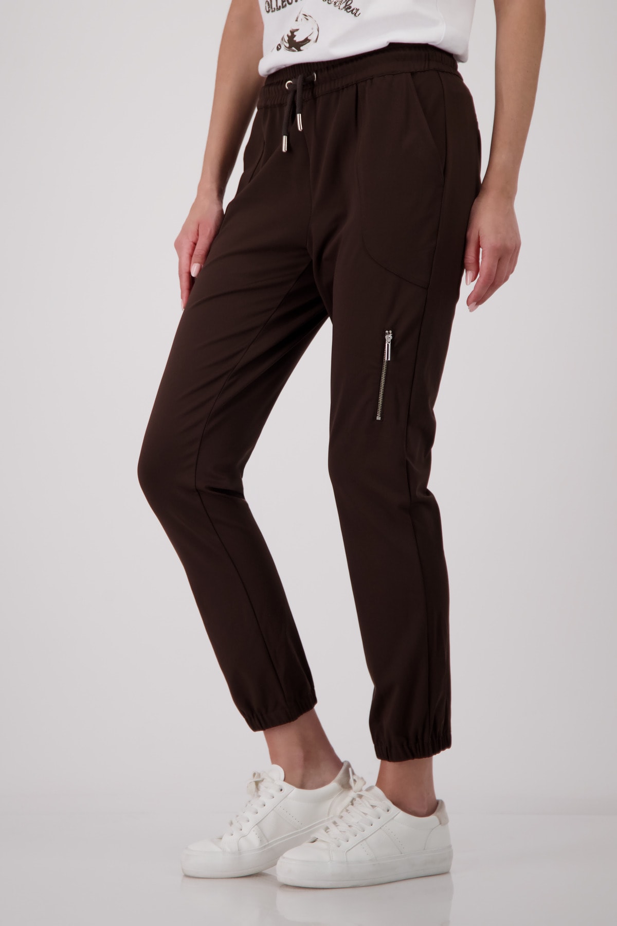 Monari Jogger Pants »Hose Jill Basic«  Regular fit mit Reissverschlusstasche
