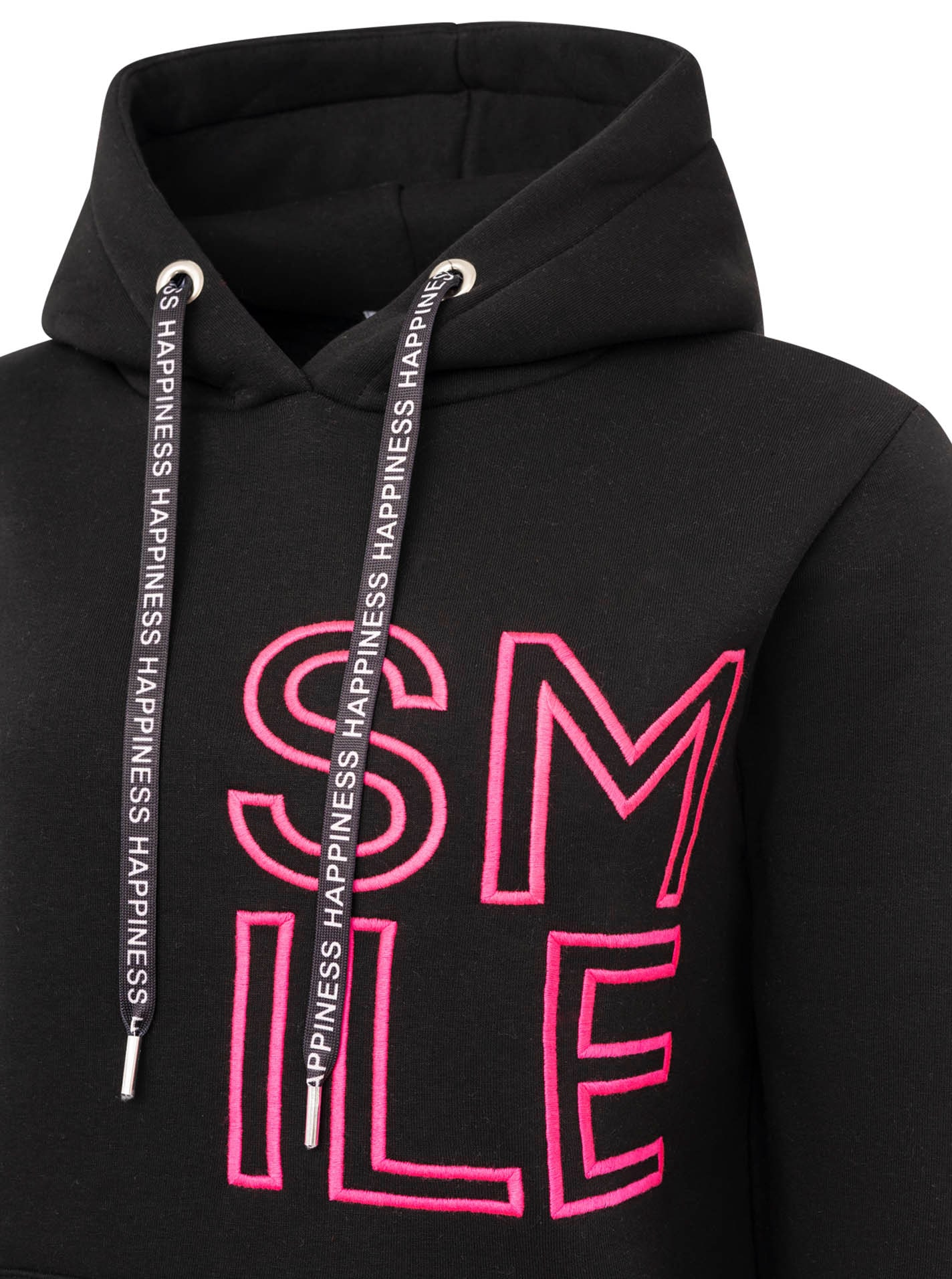 Zwillingsherz Hoodie »"Alissa 2.0"«, mit SMILE Stickerei vorne und hinten