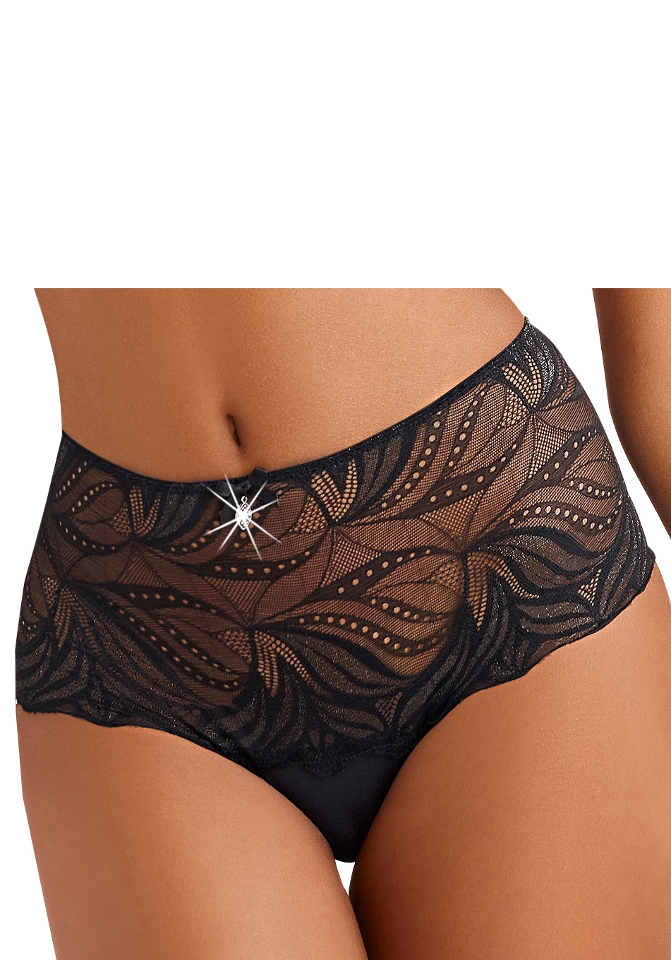 Image of Nuance by Lascana Slip ", Taillenslip, High-Waist-Slip, als Dessous-Set kombinierbar" aus schöner Spitze mit hohem Bund