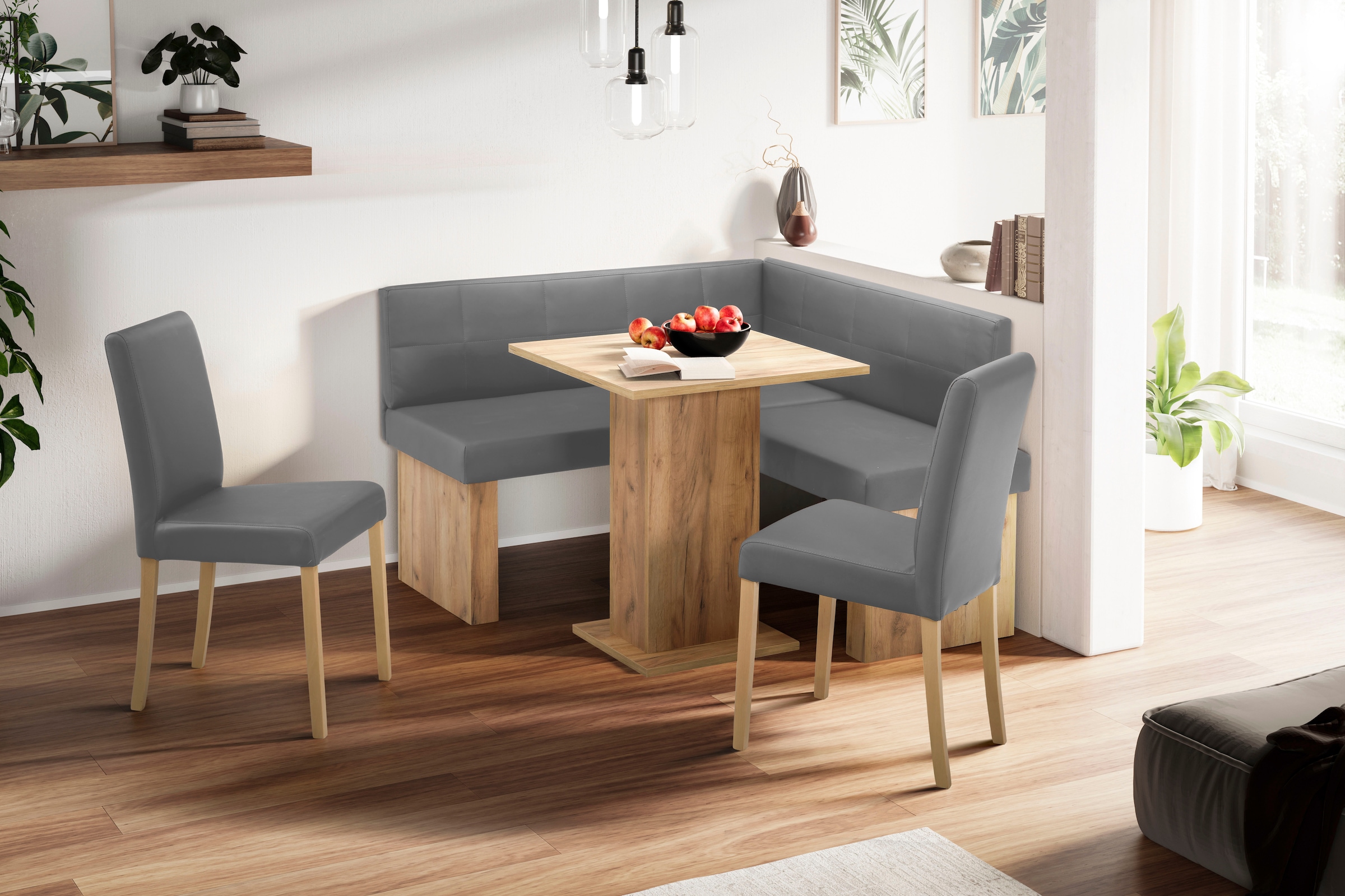 massivline&more Banc d'angle »Anna 2« côté isocèle 130 cm