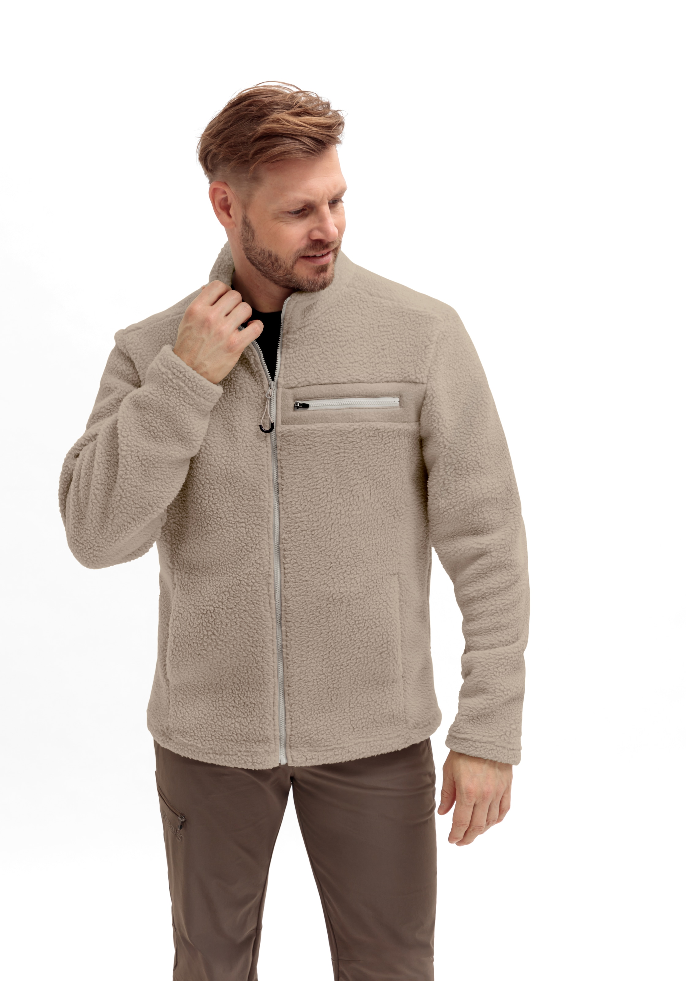 Maier Sports Veste polaire »Racka M« polaire homme, midlayer fonctionnel, fermeture éclair intégrale