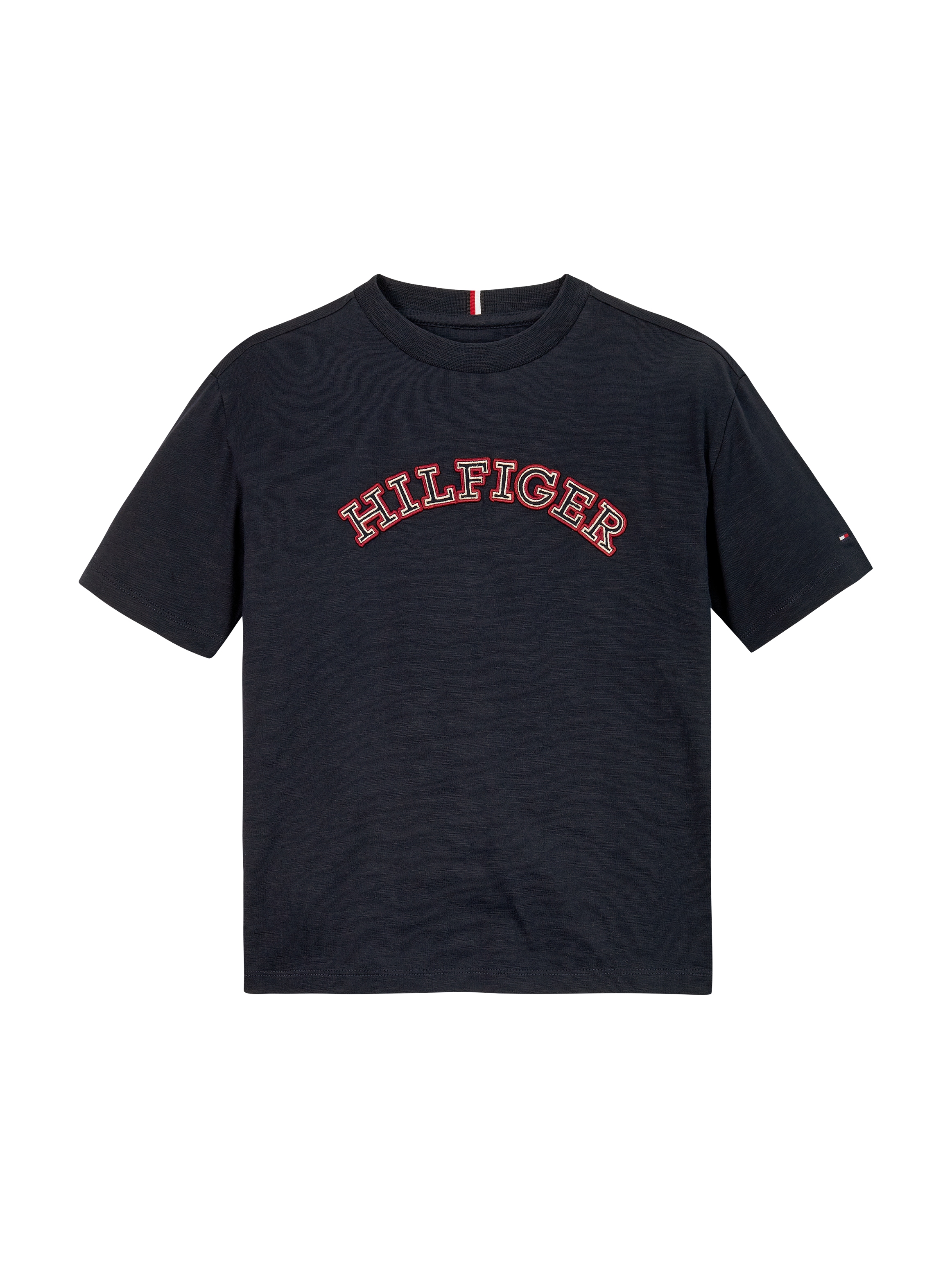 Tommy Hilfiger Kurzarmshirt »MONOTYPE EMBROIDERED REG TEE SS«, mit Logo-Stickerei