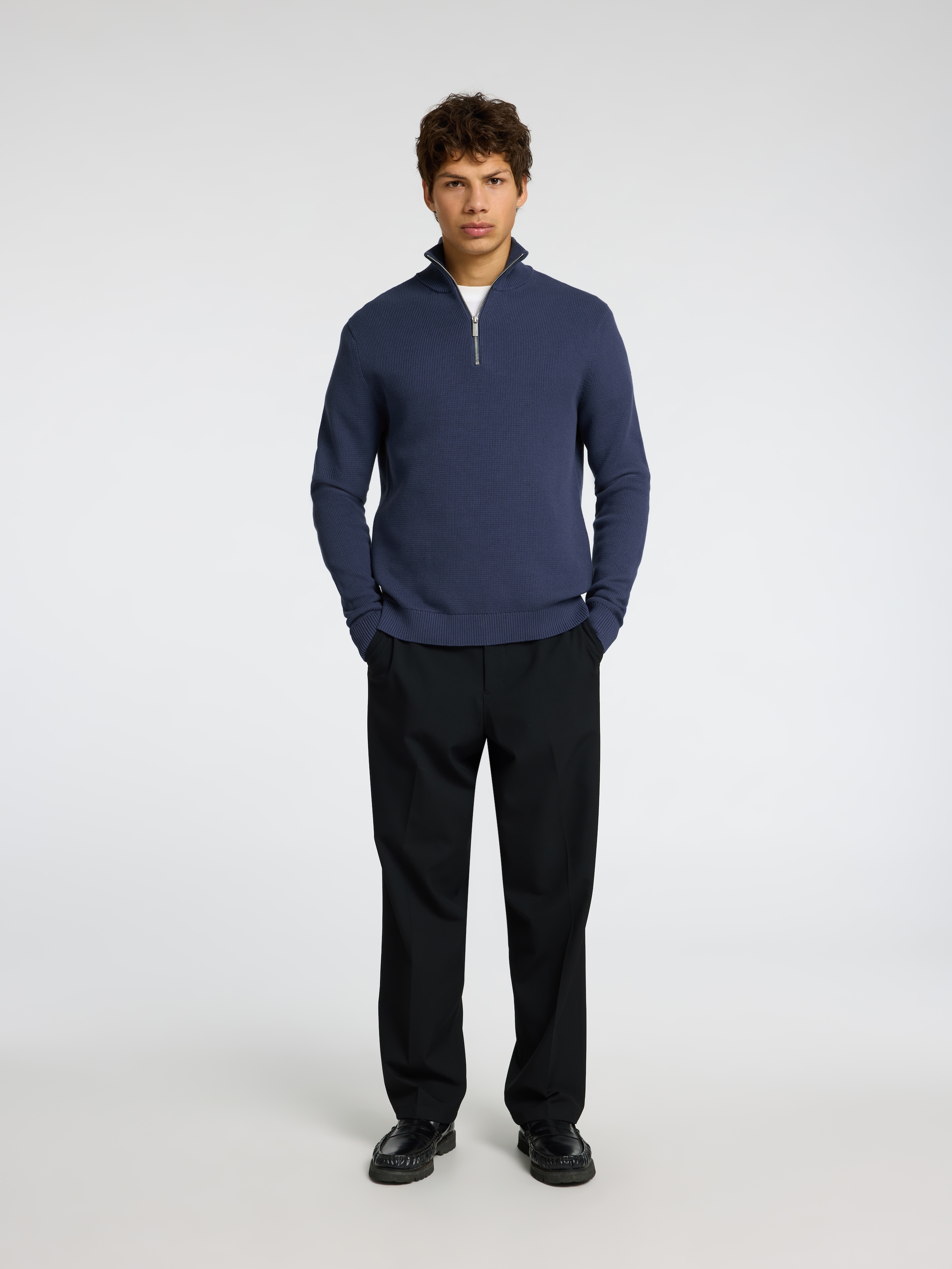 SELECTED HOMME Troyer »SLHDANE LS KNIT STRUCTURE HALF ZIP NOOS«