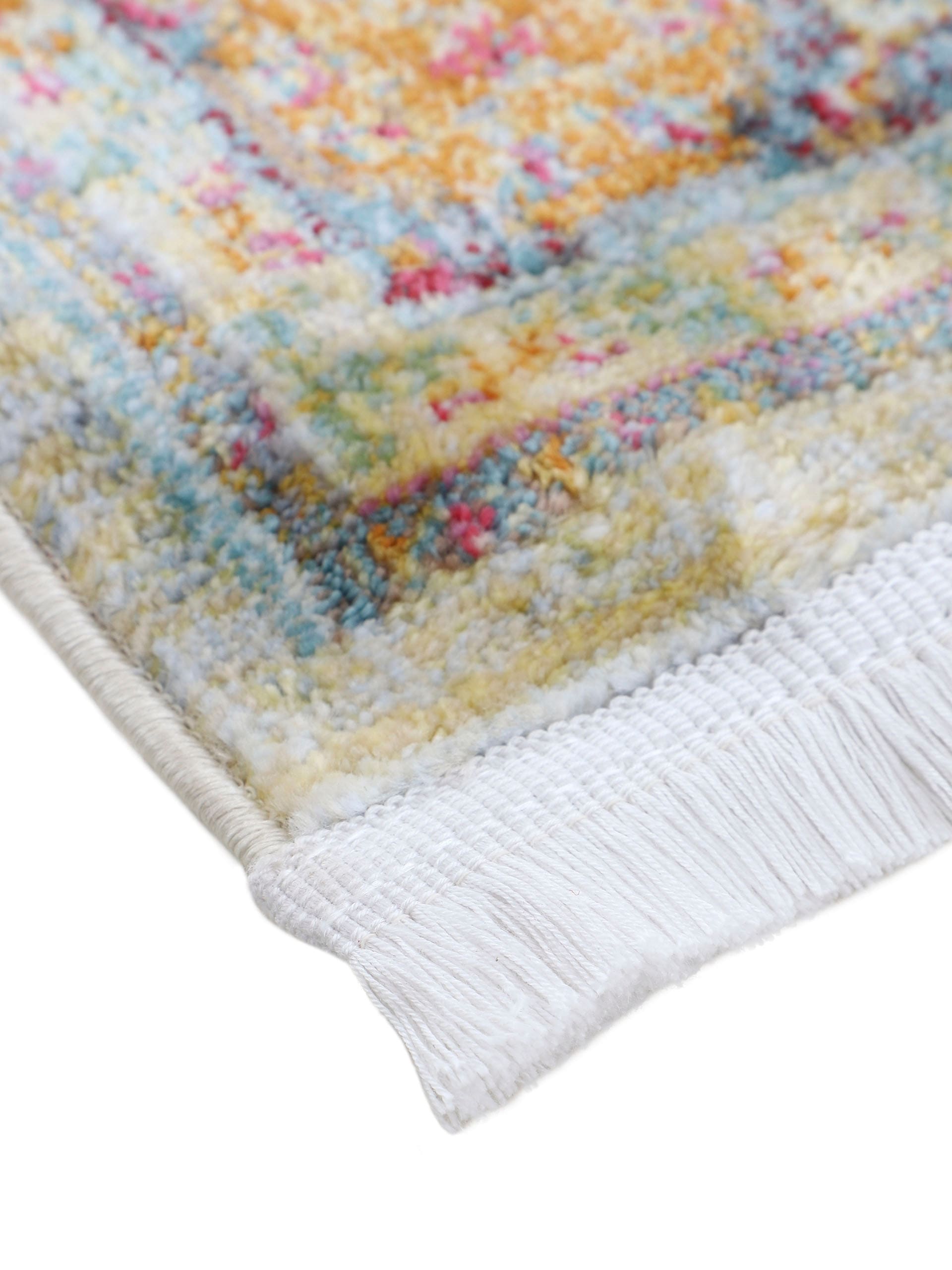 carpetfine Teppich »Harleen,  auch als Läufer«, rund, 8 mm Höhe, Vintage Look, Orient, mit Fransen, Wohnzimmer