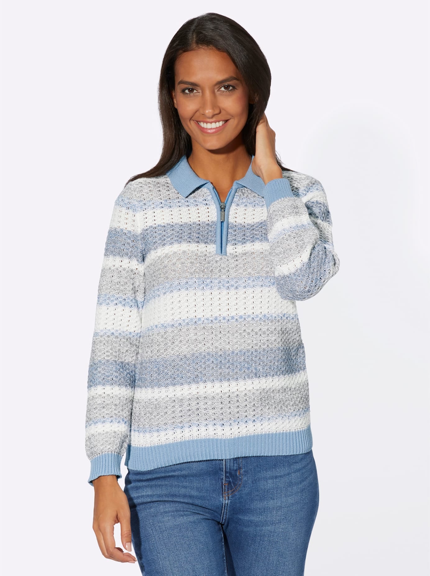 Casual Looks Polokragenpullover »Polopullover«