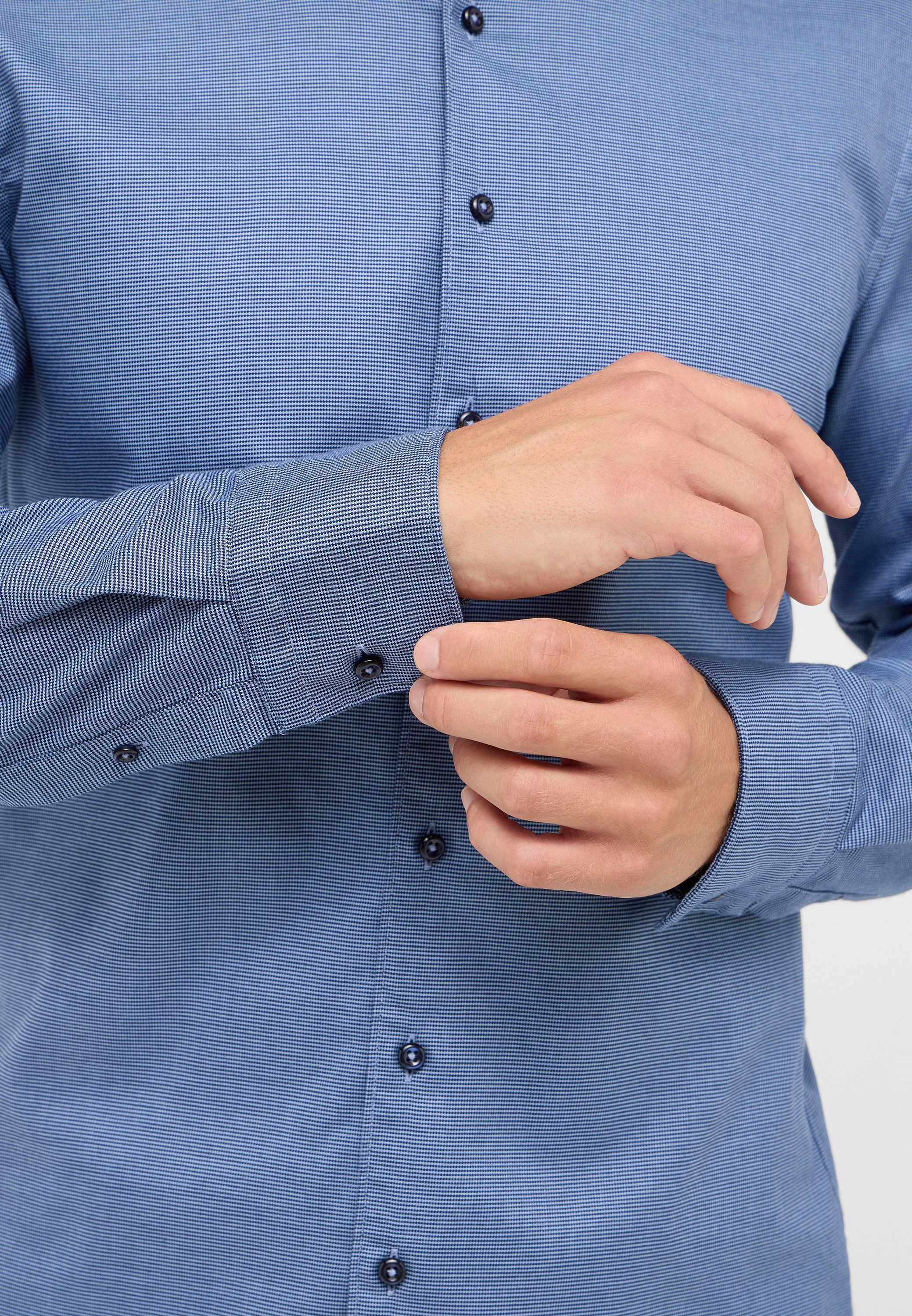 Eterna Langarmhemd »SLIM FIT«, EASY IRON (bügelleicht)