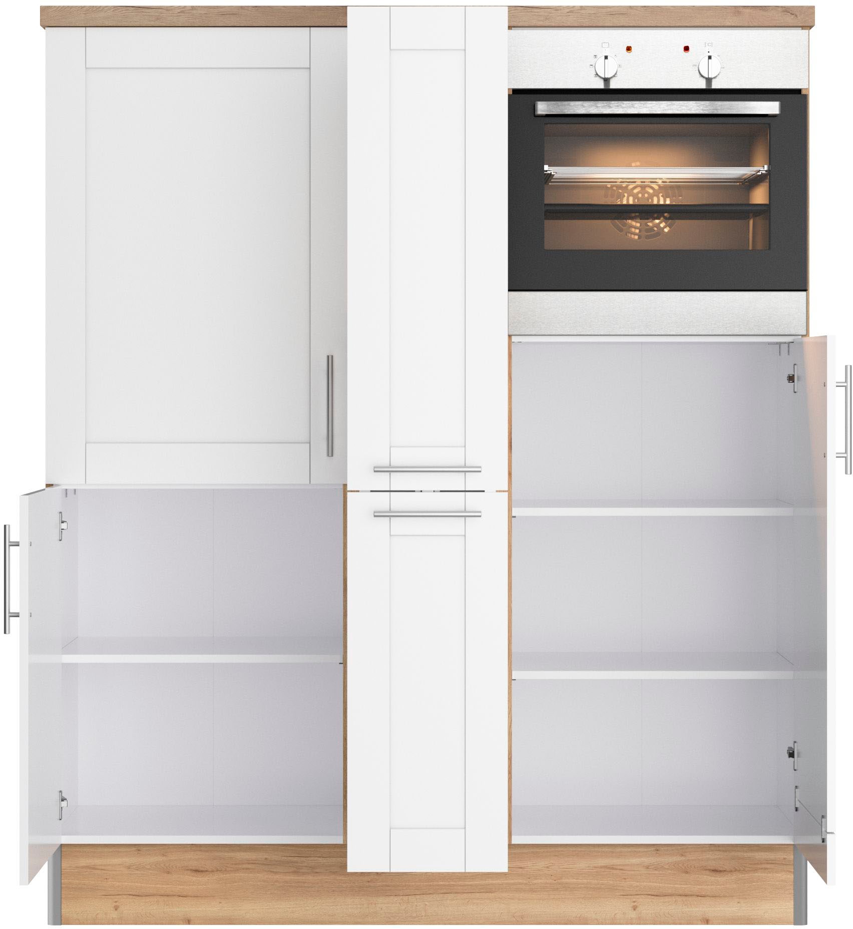 OPTIFIT Pantryküche »Ahus«, Breite 150 cm,wahlweise mit E-Geräten,Soft-Close-Funktion