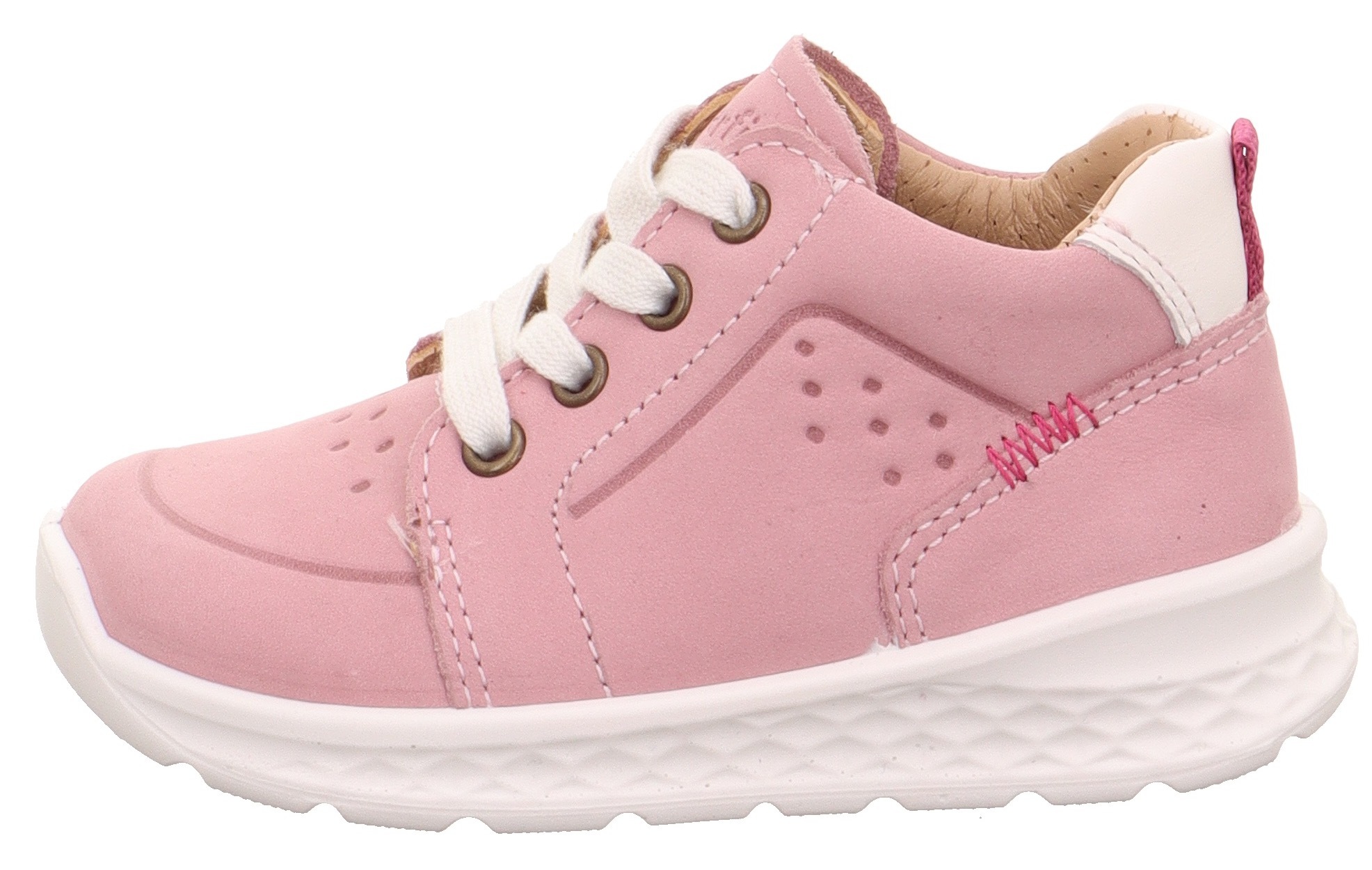 Superfit Lauflernschuh »BREEZE WMS: Mittel«, Sneaker, Schnürschuh, Babyschuh mit weichem Lederfutter