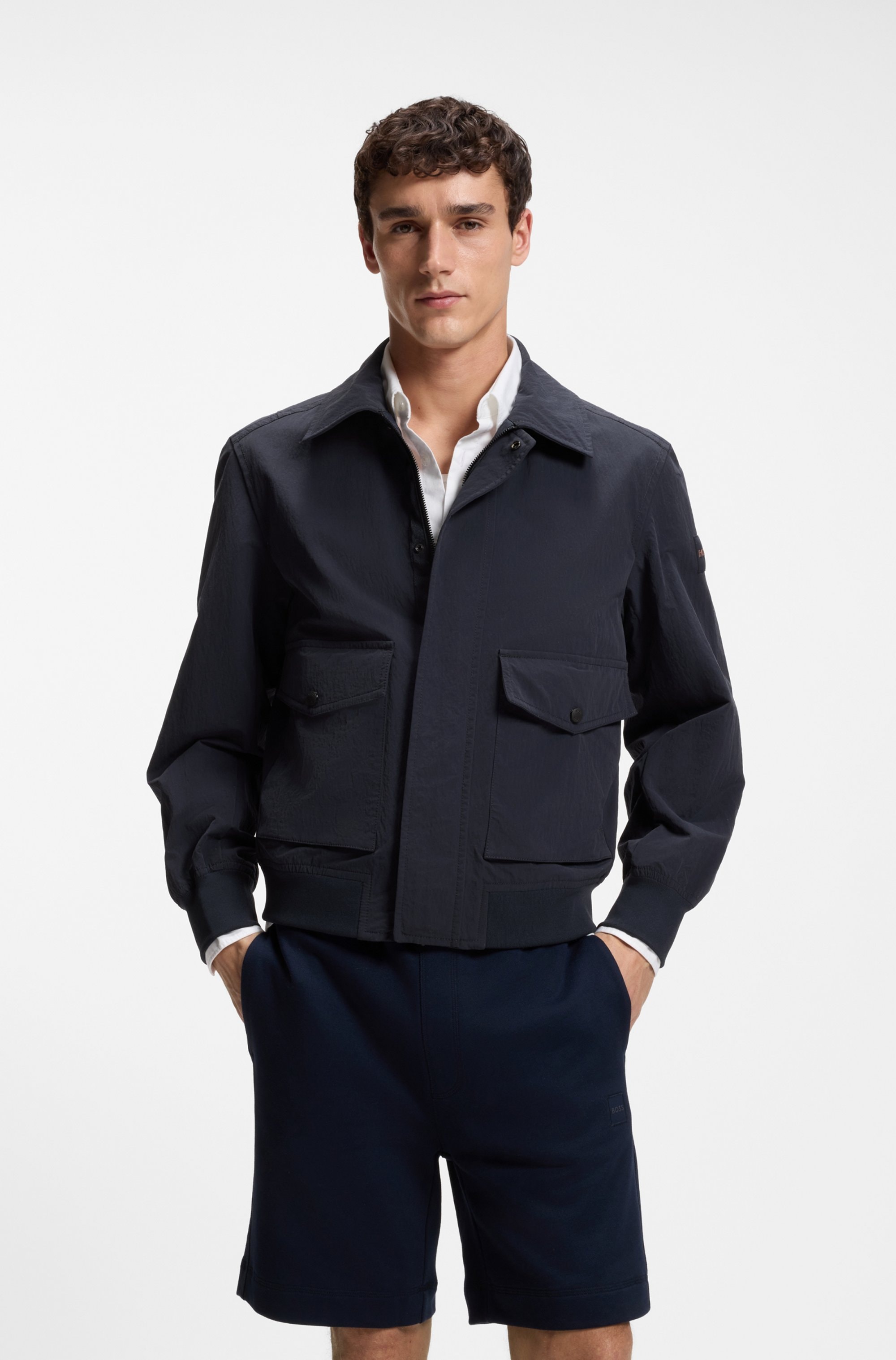 BOSS ORANGE Blouson »Ocruise« Aviator-Stil, wasserabweisend, Relaxed Fit