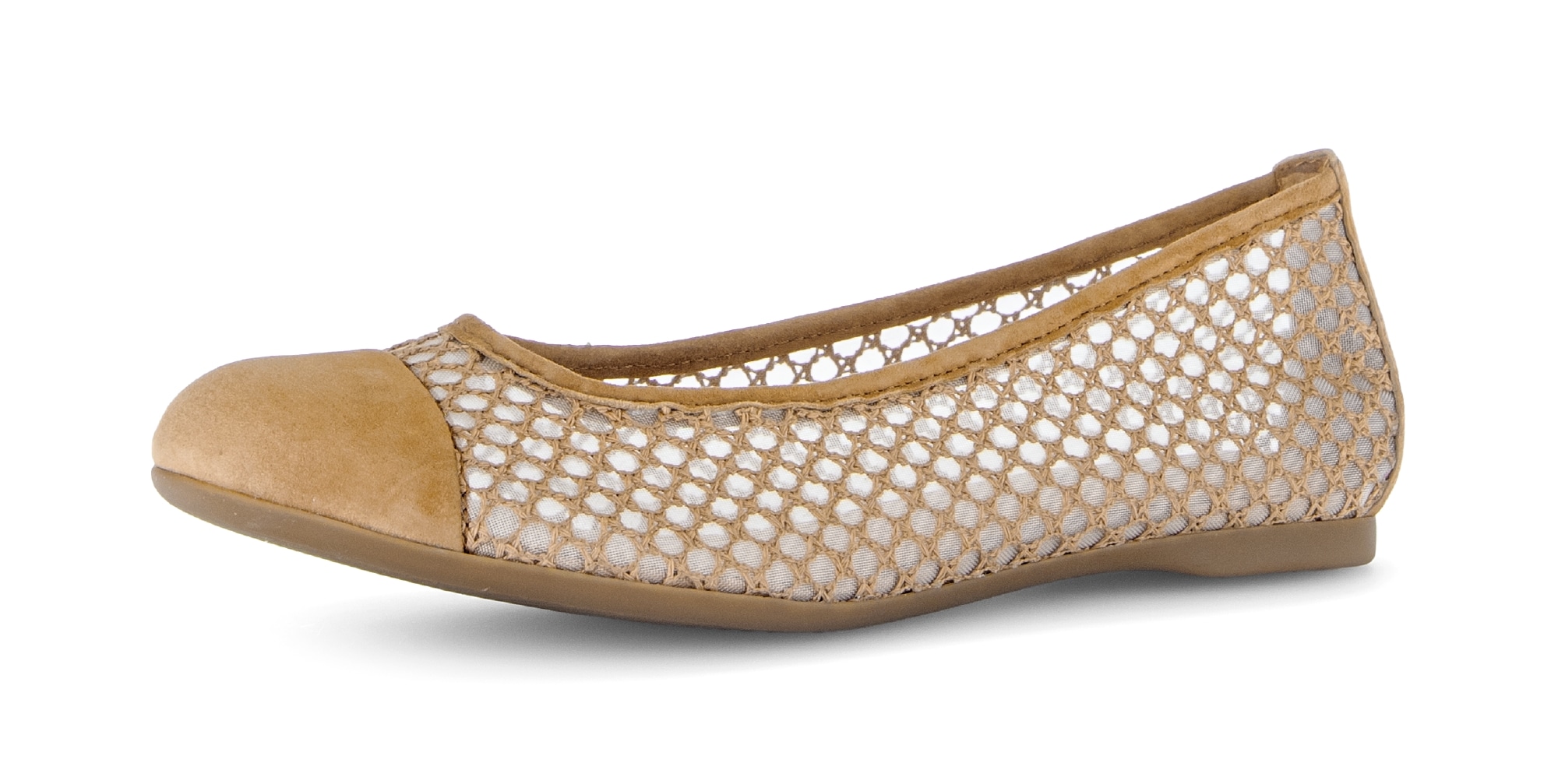 Image of Gabor Ballerina Frühlingsschuh, Schlupfschuh in sommerlicher Häkeloptik