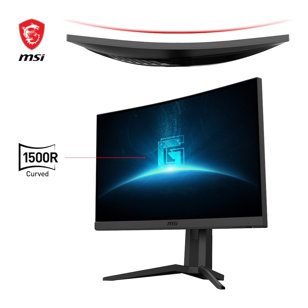 MSI Curved-Gaming-LED-Monitor »G24C6P E2«, 59,9 cm/24 Zoll, 1920 x 1080 px, Full HD, 1 ms Reaktionszeit, 180 Hz