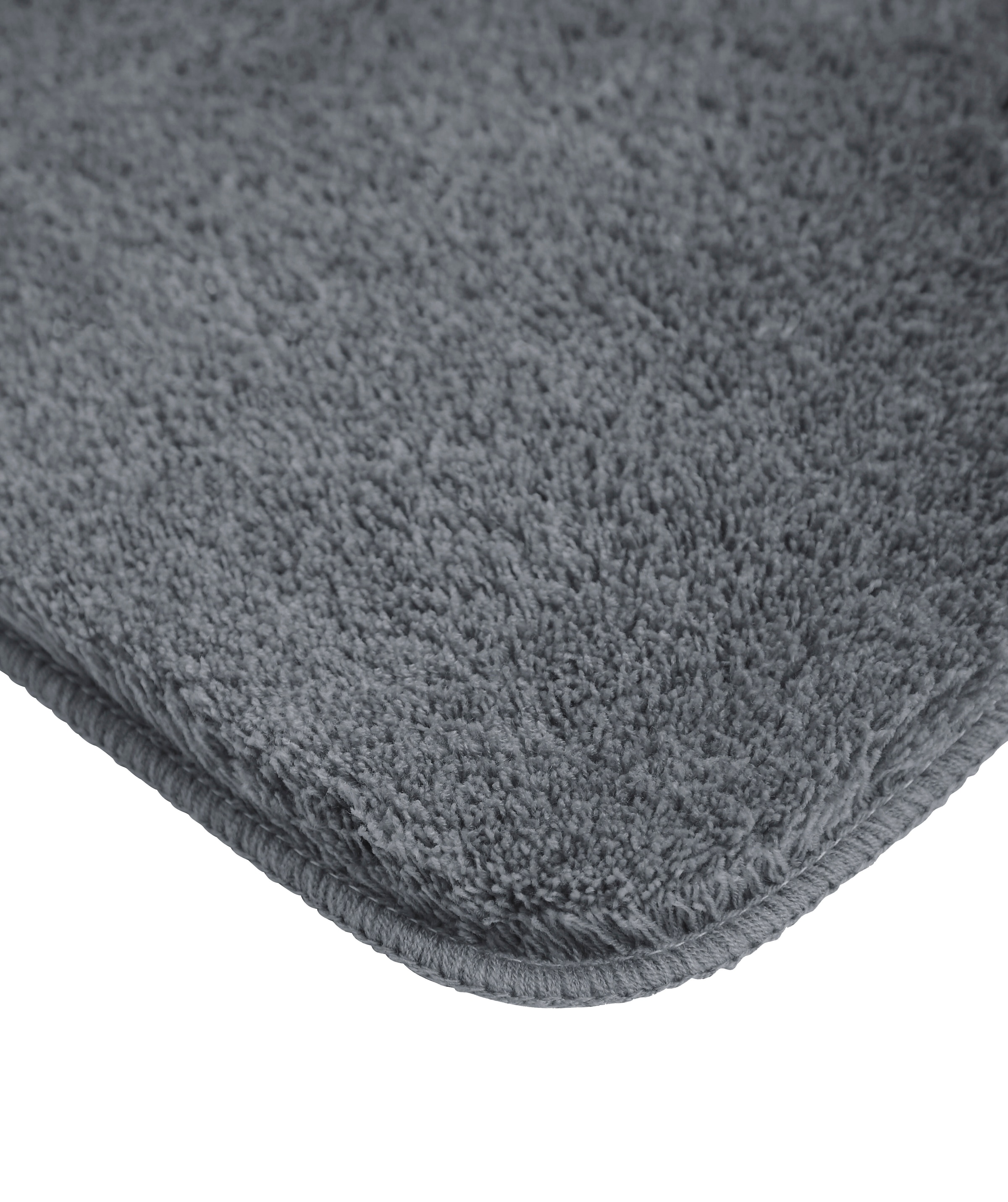 my home Badematte »Merida, Badvorleger, Badezimmer Teppich«, rutschhemmend beschichtet, fussbodenheizungsgeeignet-schnell trocknend-strapazierfähig, Badteppich, Uni Farben, rechteckig, rund & als 2-tlg. Set erhältlich