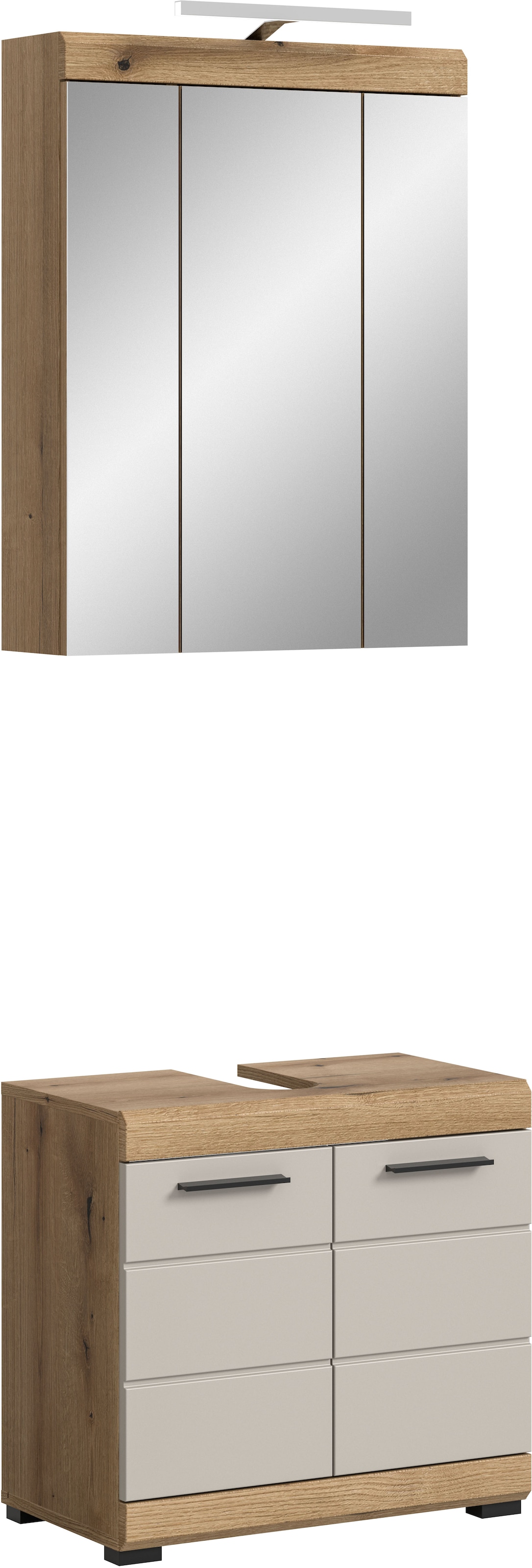 Image of welltime Badmöbel-Set "SIENA, 2 teilig, inklusive LED Beleuchtung, bestehend aus:" Set, TOPSELLER, 2 Stk. tlg.