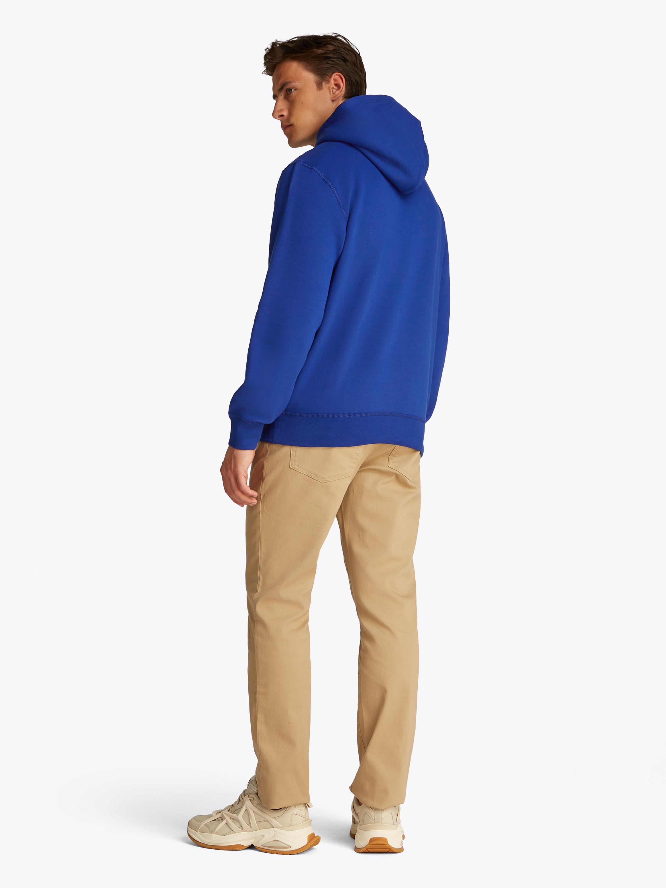Tommy Hilfiger Hoodie »ESS SEASONAL FLEECE HOODY mit Kapuze und Kängurutasche«, unifarben, casual, regular fit, Baumwollmix, Kapuze