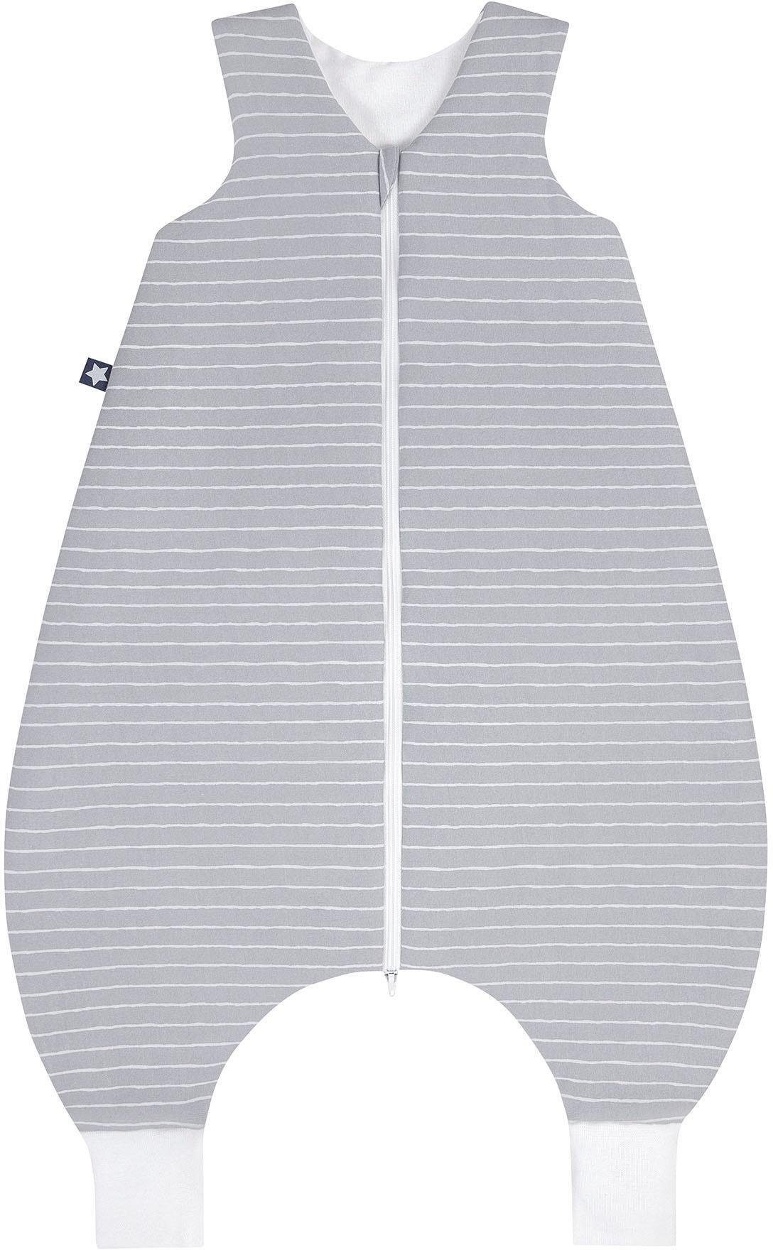 Image of Julius Zöllner Babyschlafsack, mit Beinen Jersey Jumper Grey Stripes bei Ackermann Versand Schweiz