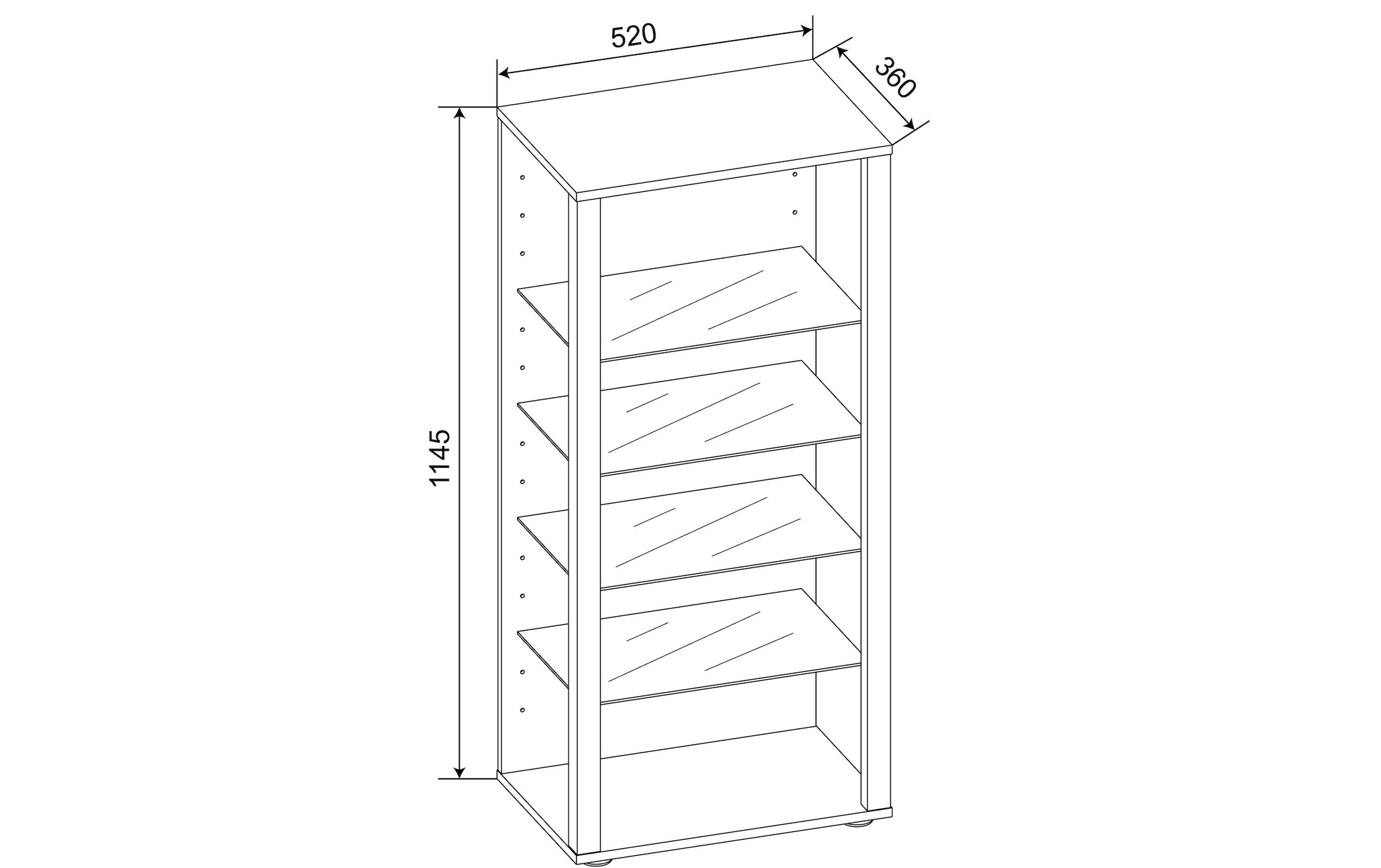 VCM Vitrine »Glasol III 52 x 115 cm«