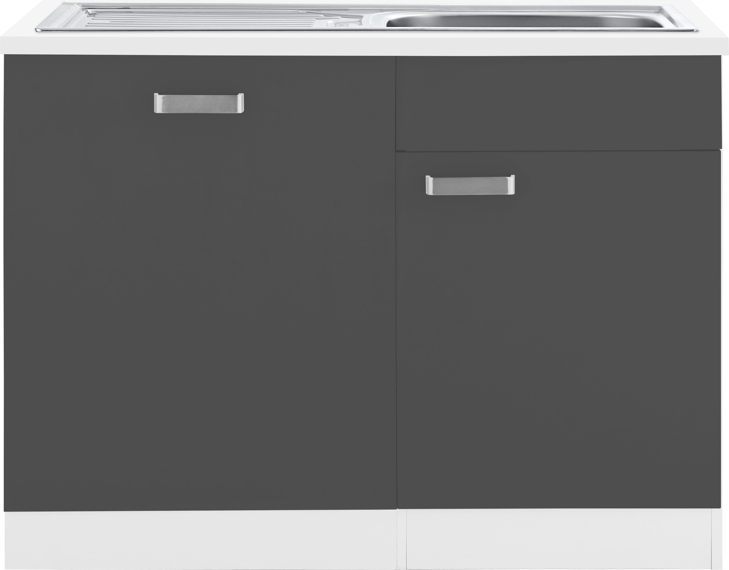 Spülenschrank »Husum«, 110 cm breit, inkl. Tür/Sockel für Geschirrspüler