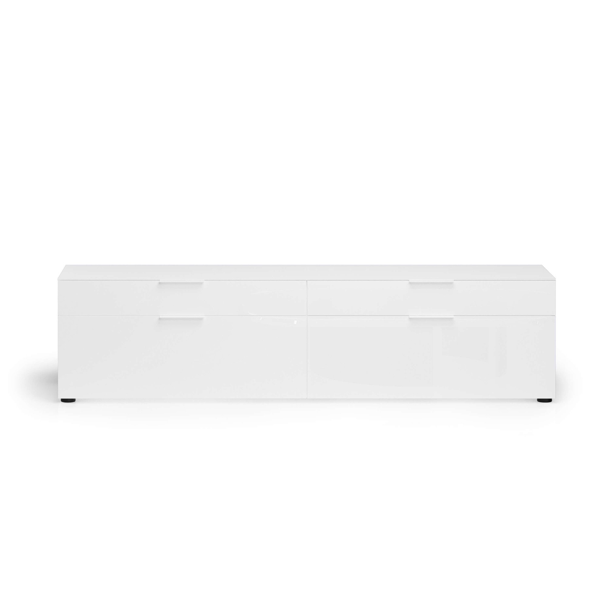 Image of Home affaire Lowboard "ASSO, Lowboard, Anrichte, Kommode, Schrank, Hochglanz lackiert" 1 Stk. tlg. Breite 200 cm, Soft-Close Einzug, 2 Schubladen, 2 Klappen, Metallgriff