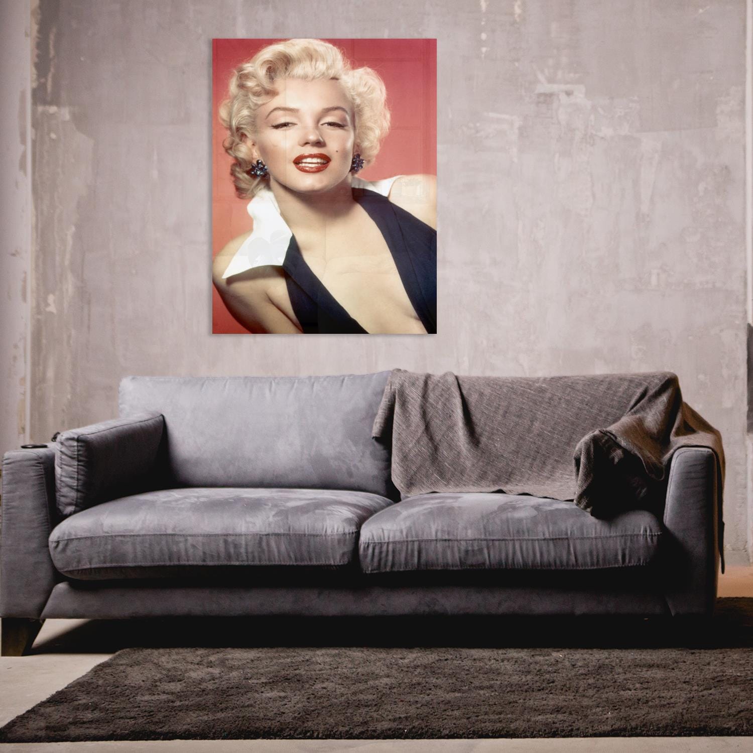Acrylglasbild »Red Love«, Frau-Stars, Marilyn Monroe, Fine Art-Print in Galeriequalität