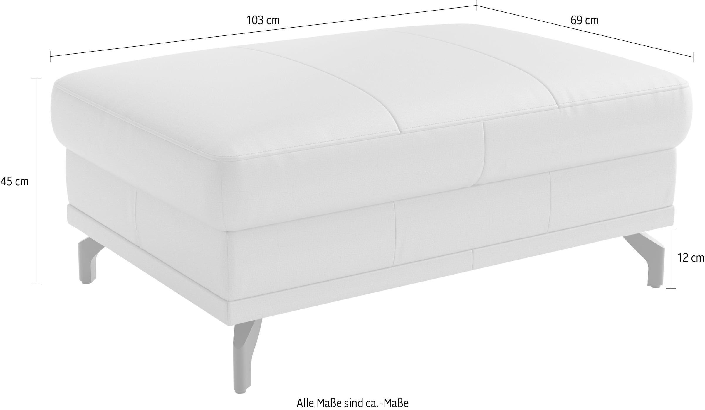 sit&more Polsterhocker »Chelsea« mit praktischen Stauraum