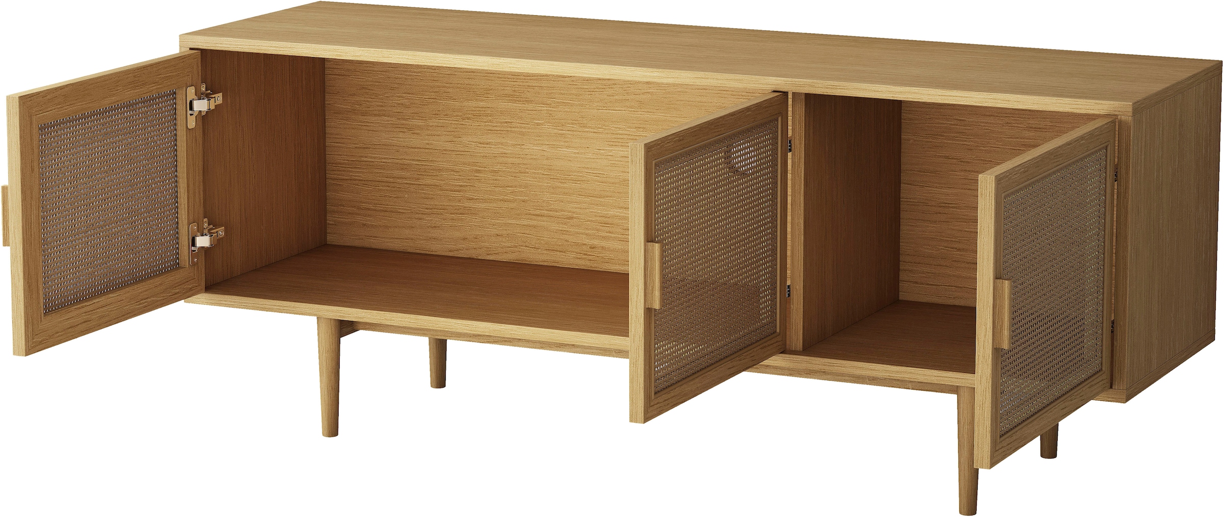 GOODproduct TV-Schrank »Lorelia« in moderner Rattan Optik, Lowboard