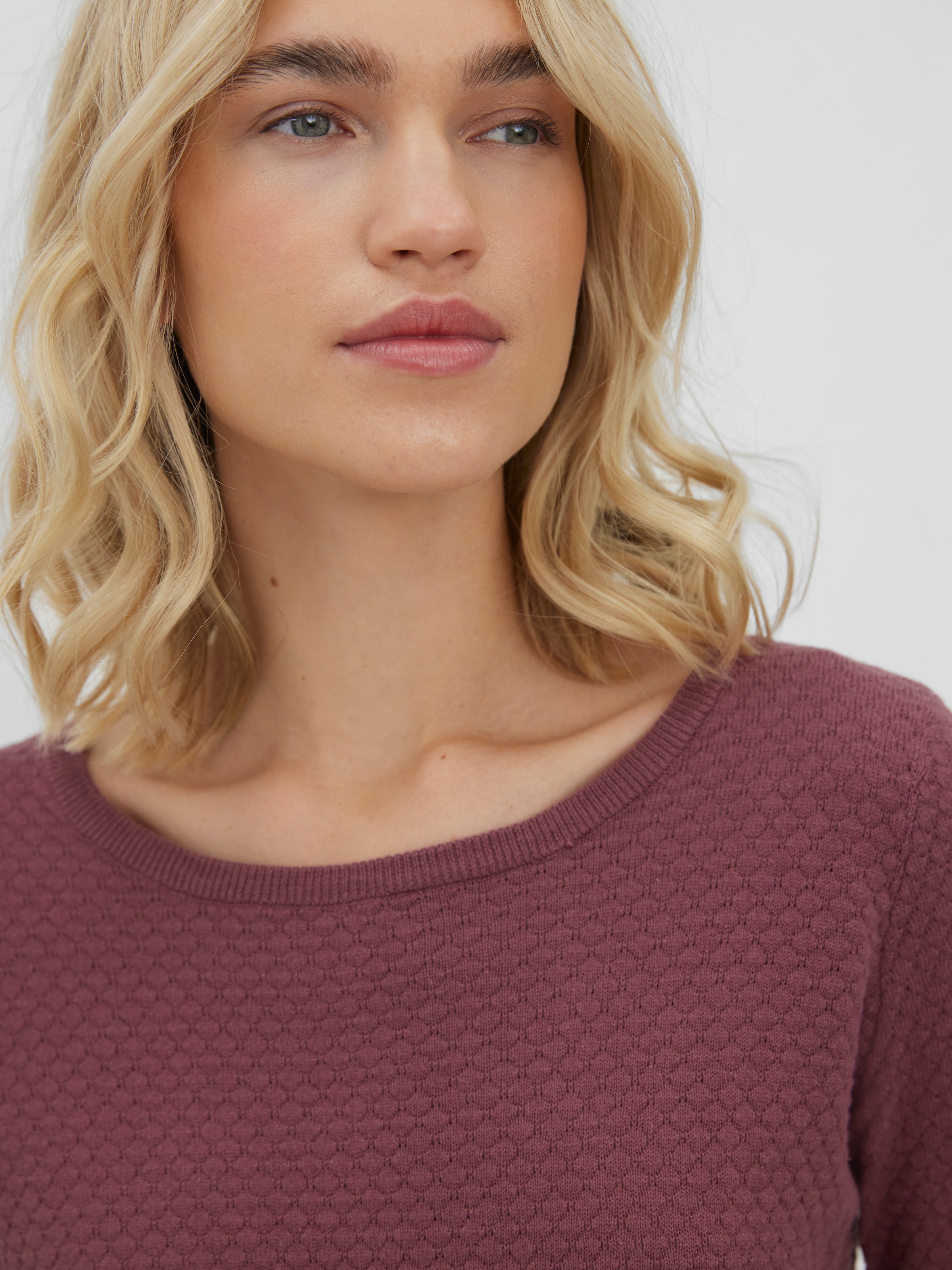 Vero Moda Rundhalspullover »VMCARE STRUCTURE LS O-NECK BLOU NOOS«