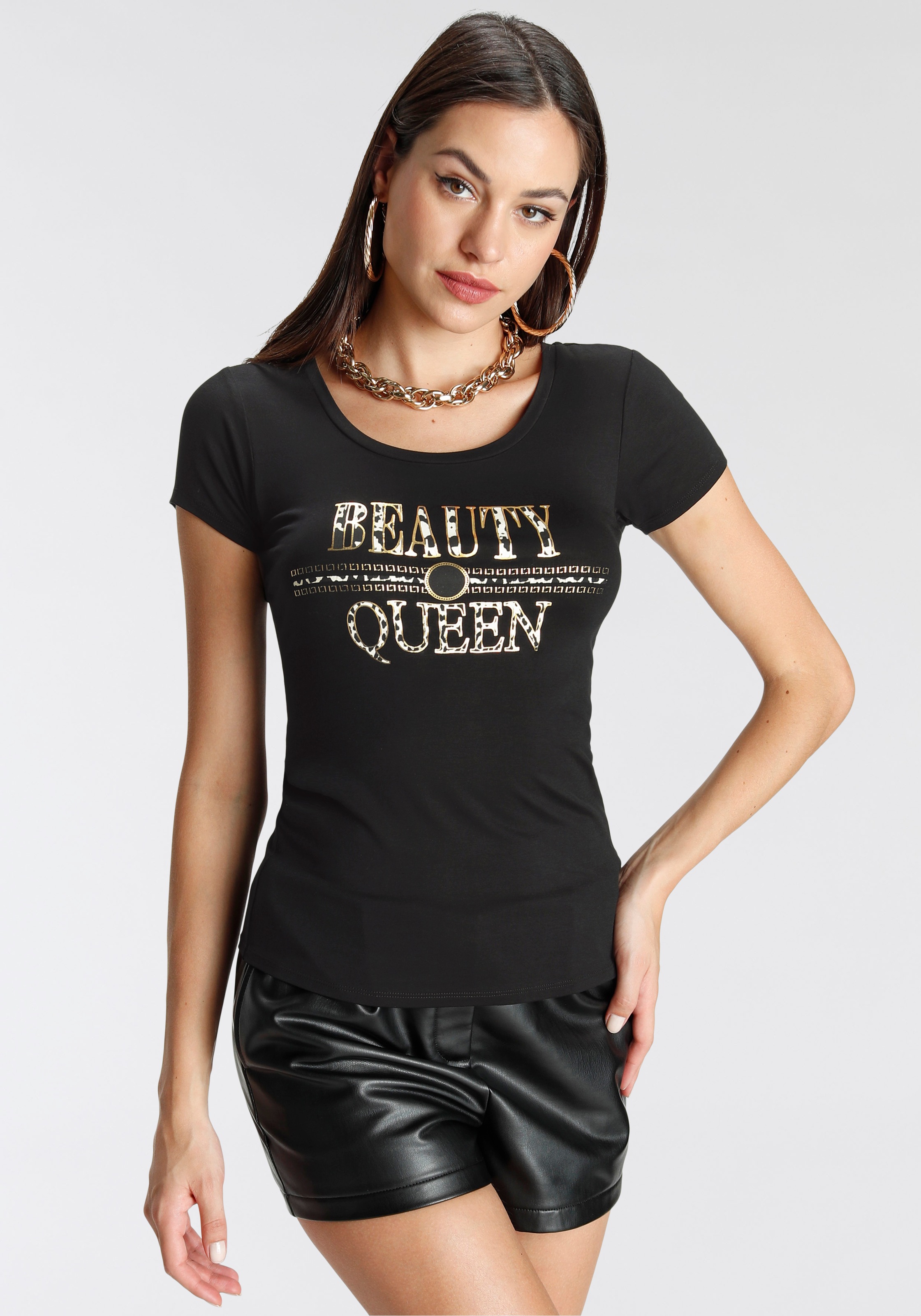 Melrose T-Shirt, mit Druck in Animal-print - NEUE KOLLEKTION kaufen