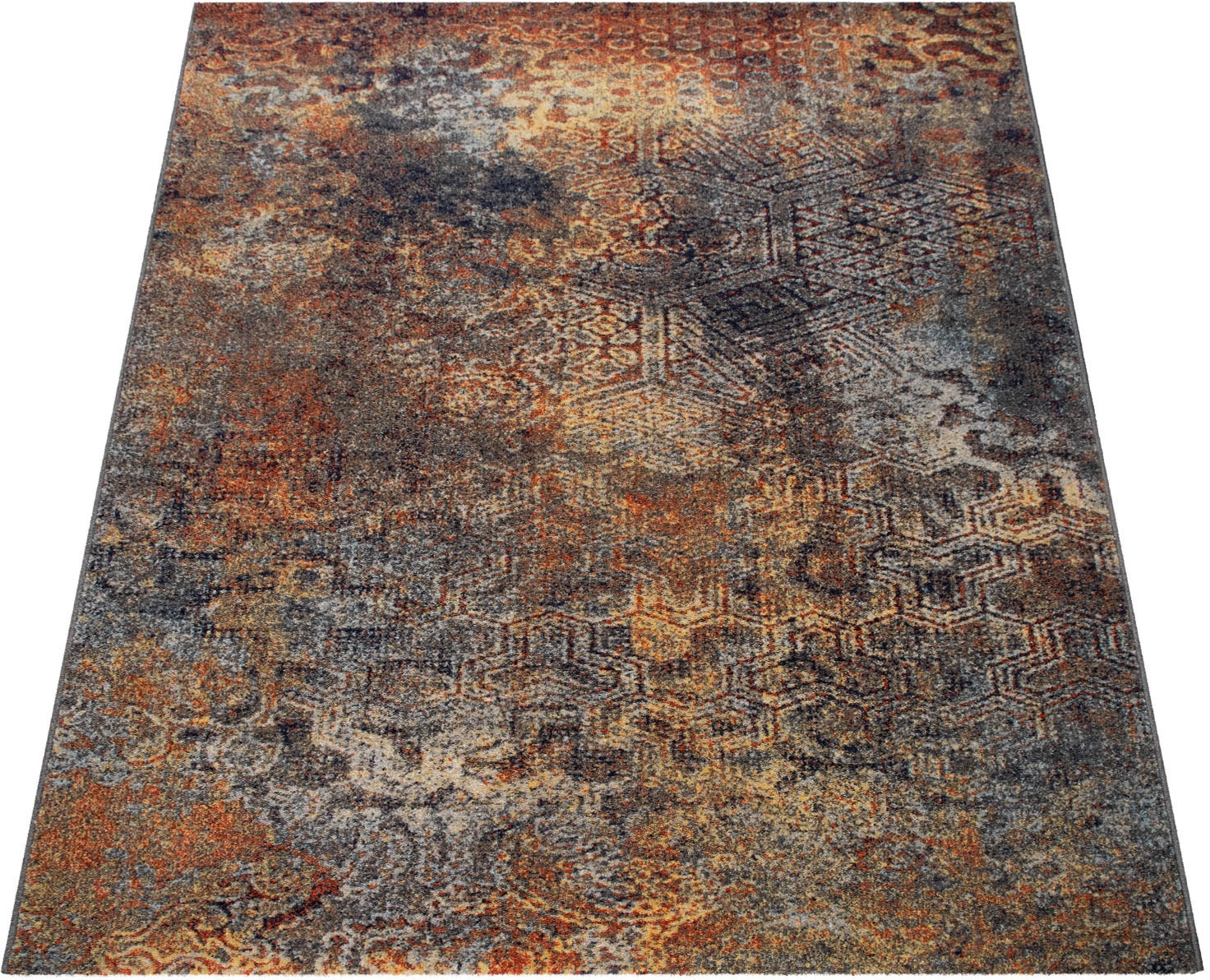 Image of Paco Home Teppich »Jazz 707«, rechteckig, 9 mm Höhe, Kurzflor, modernes Design und Used-Look, ideal im Wohnzimmer & Schlafzimmer bei Ackermann Versand Schweiz