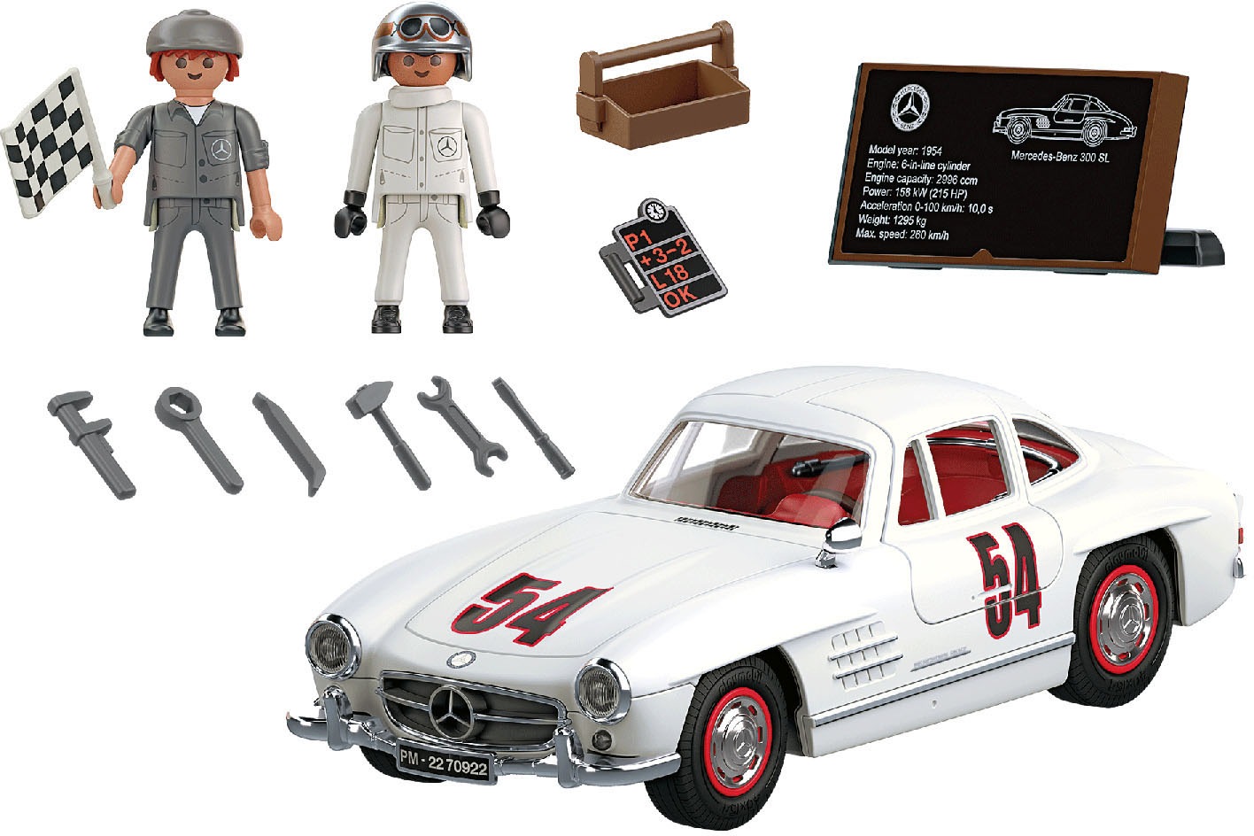 Image of Playmobil® Konstruktions-Spielset »Mercedes-Benz 300 SL (70922), Classic Cars«, (46 St.), Made in Germany bei Ackermann Versand Schweiz