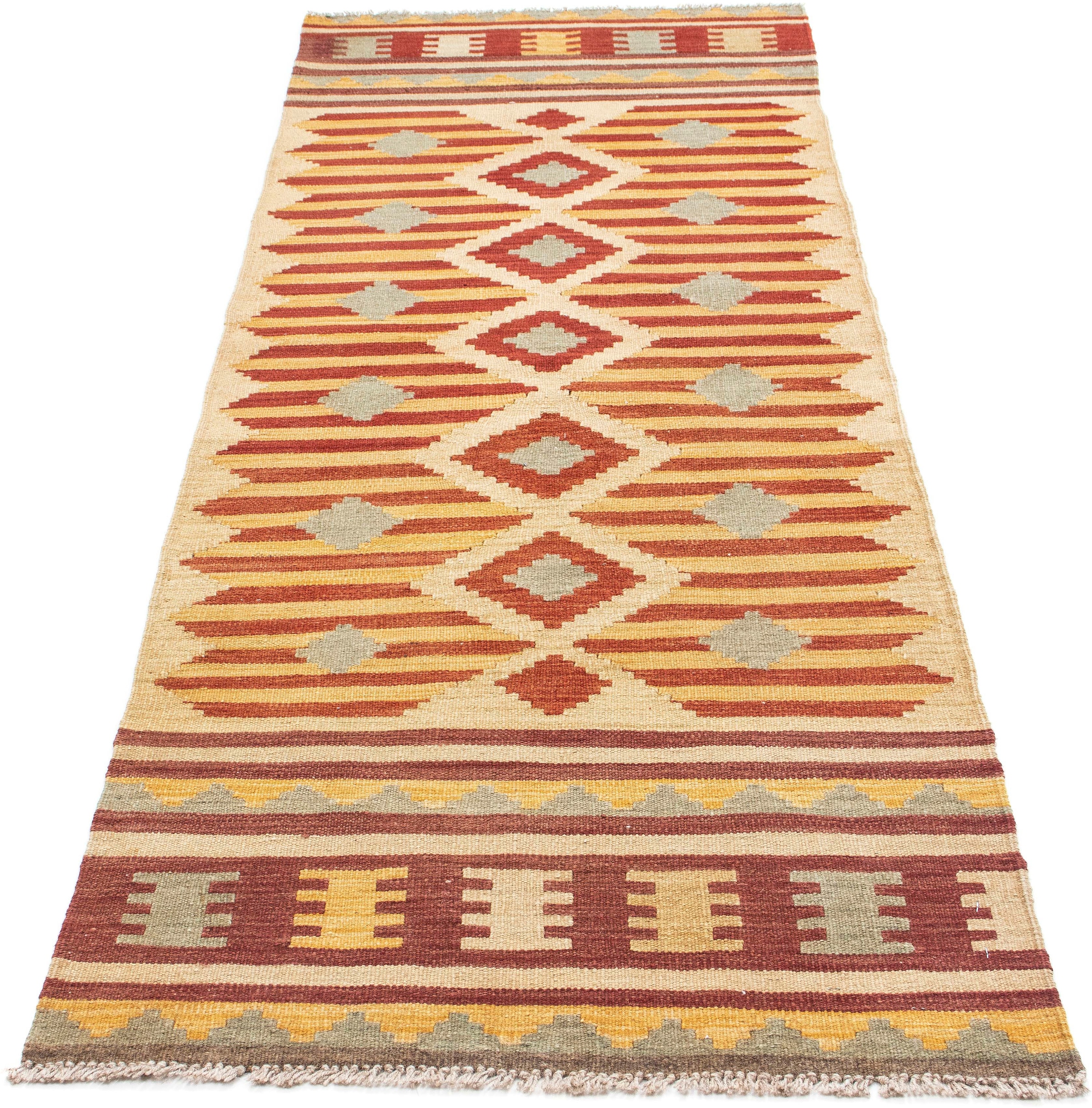 Image of morgenland Läufer »Kelim Medaillon Beige 207 x 74 cm«, rechteckig, 0,4 mm Höhe, OrientOptik bei Ackermann Versand Schweiz