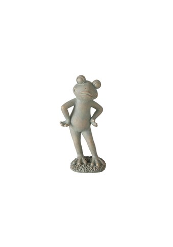 Tierfigur »Dekofigur Frosch Milvin, Grau«