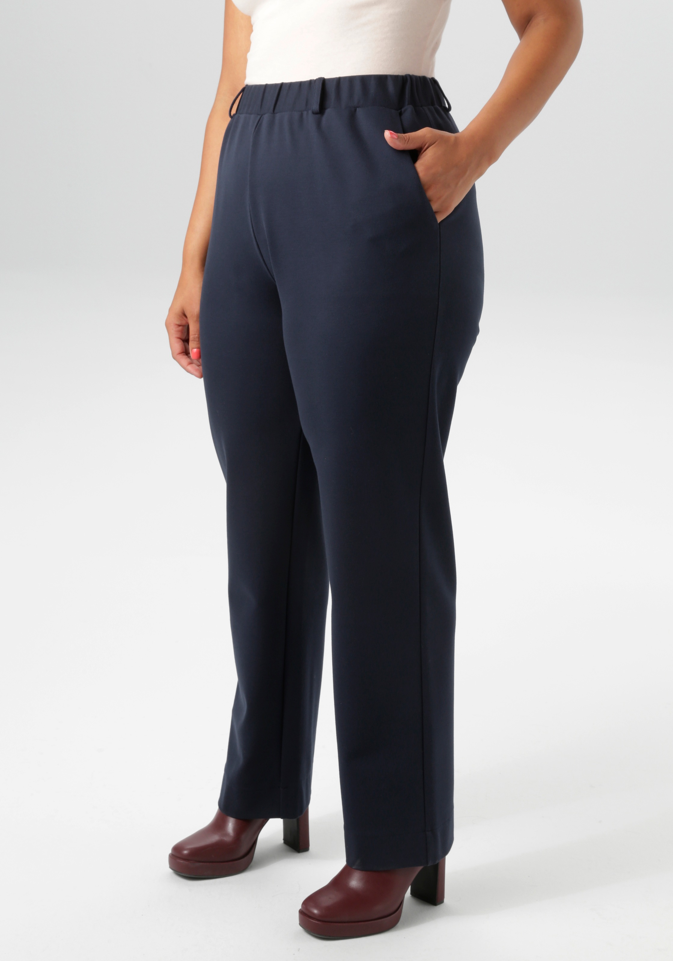 Image of Aniston PLUS Jerseyhose in edler elastischer Qualität