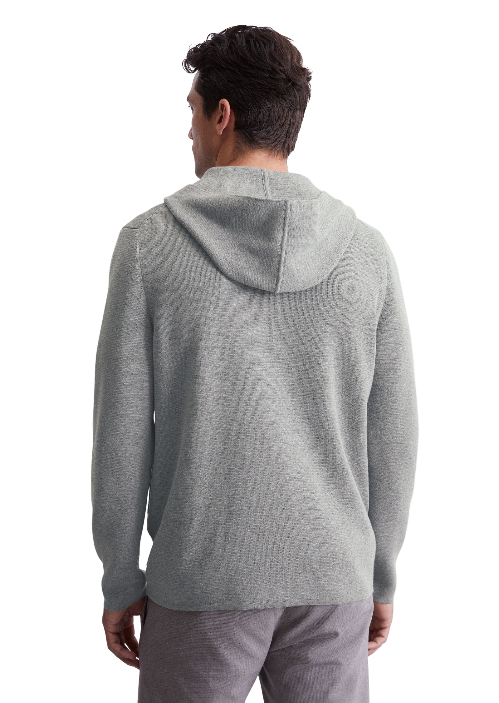 Marc O'Polo Kapuzenstrickjacke, mit Zwei-Wege-Reissverschluss