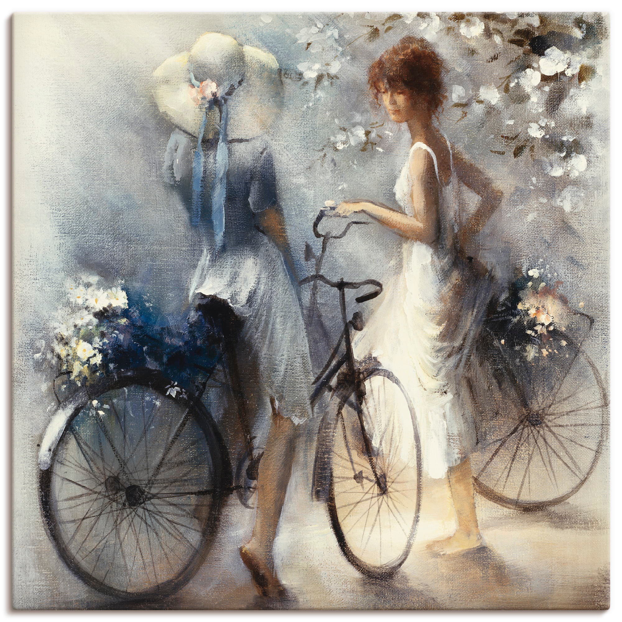 Image of Artland Wandbild »Frühling III«, Frau, (1 St.), in vielen Grössen & Produktarten -Leinwandbild, Poster, Wandaufkleber / Wandtattoo auch für Badezimmer geeignet bei Ackermann Versand Schweiz