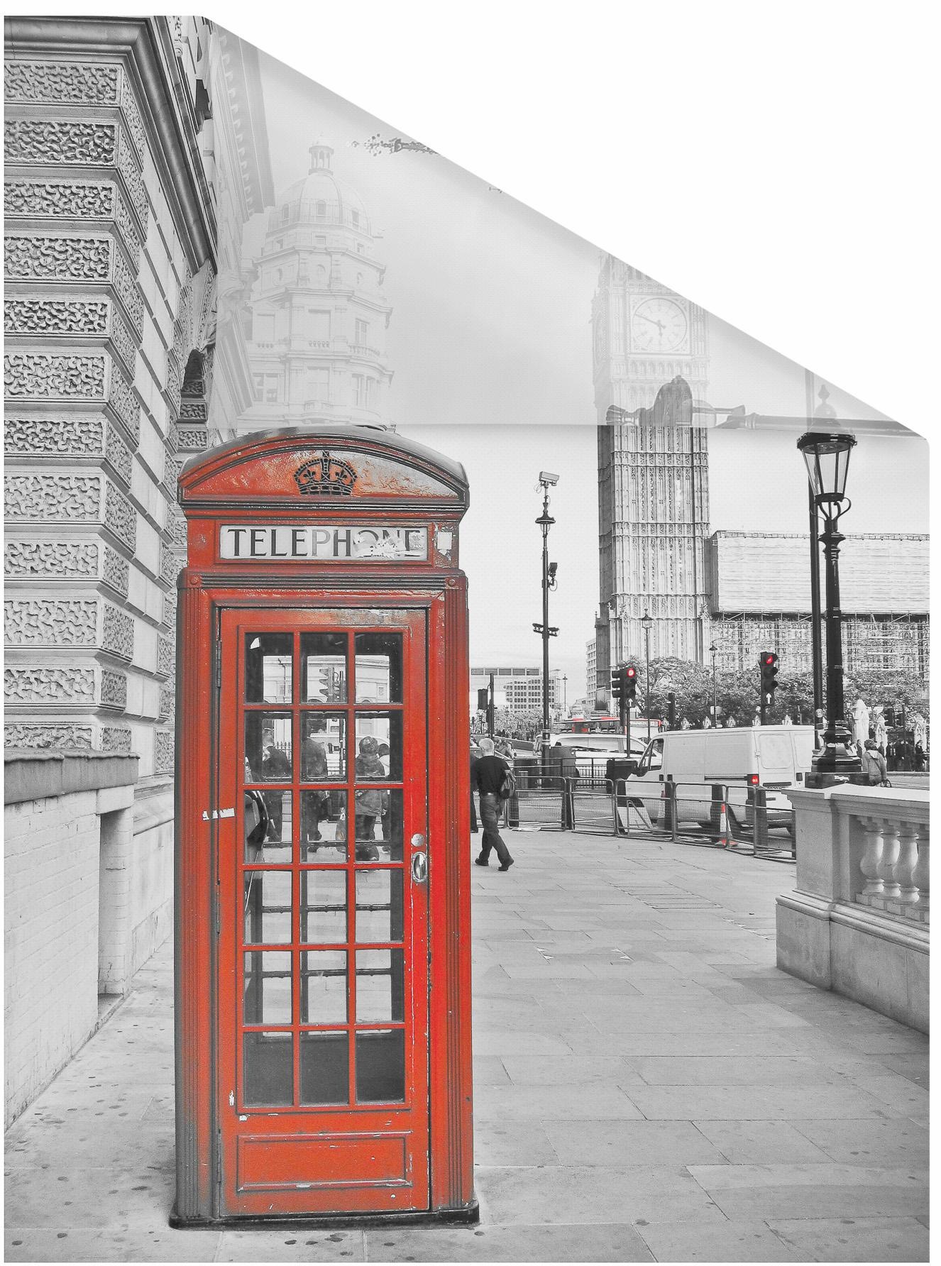 Image of LICHTBLICK ORIGINAL Fensterfolie "London" 1 Stk. blickdicht strukturiert Klebepunkte selbstklebend, Sichtschutz