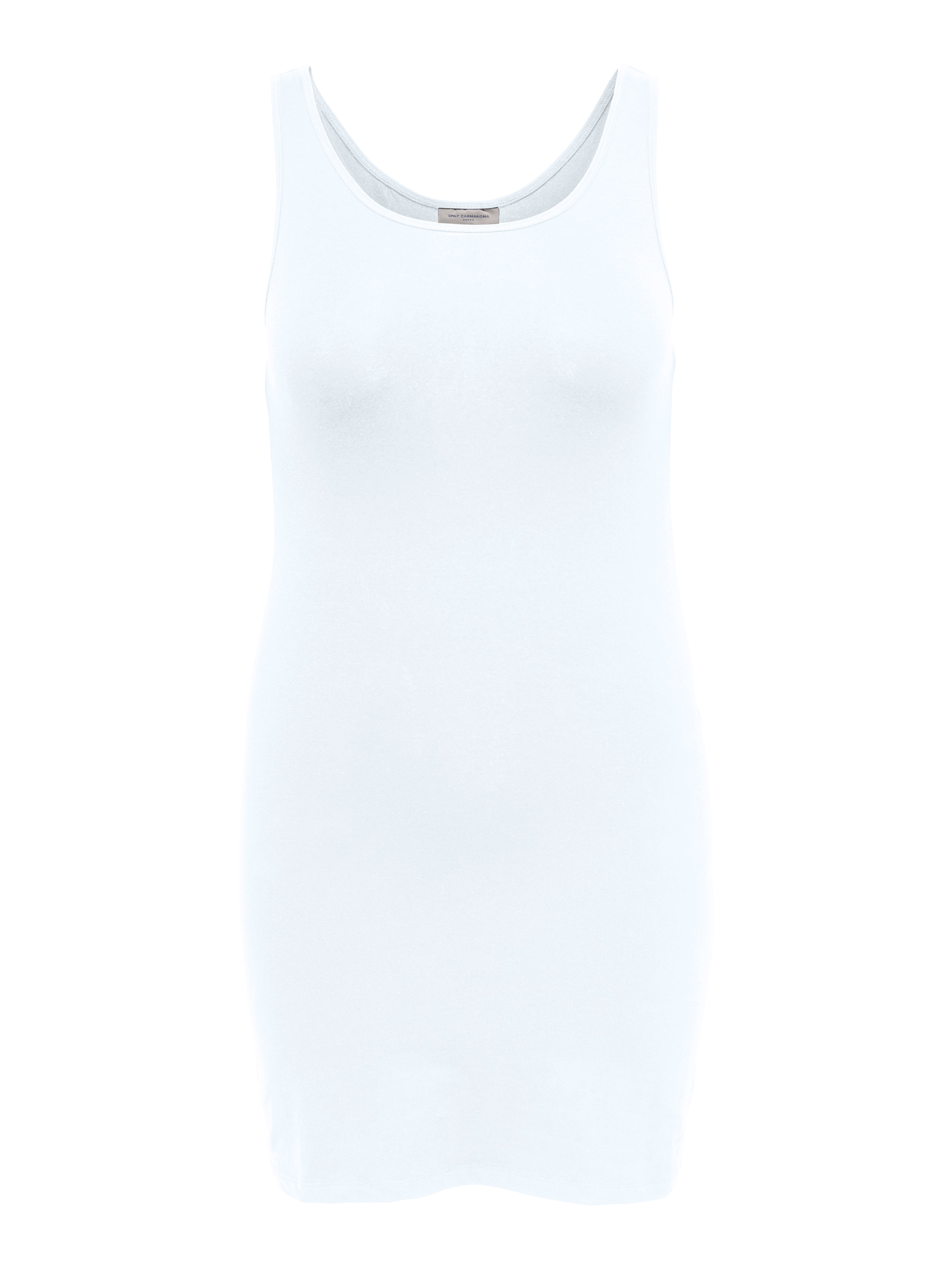 Image of ONLY CARMAKOMA Longtop "CARTIME LONG TANK TOP" slim fit, extra lang, Baumwolle mit Stretch
