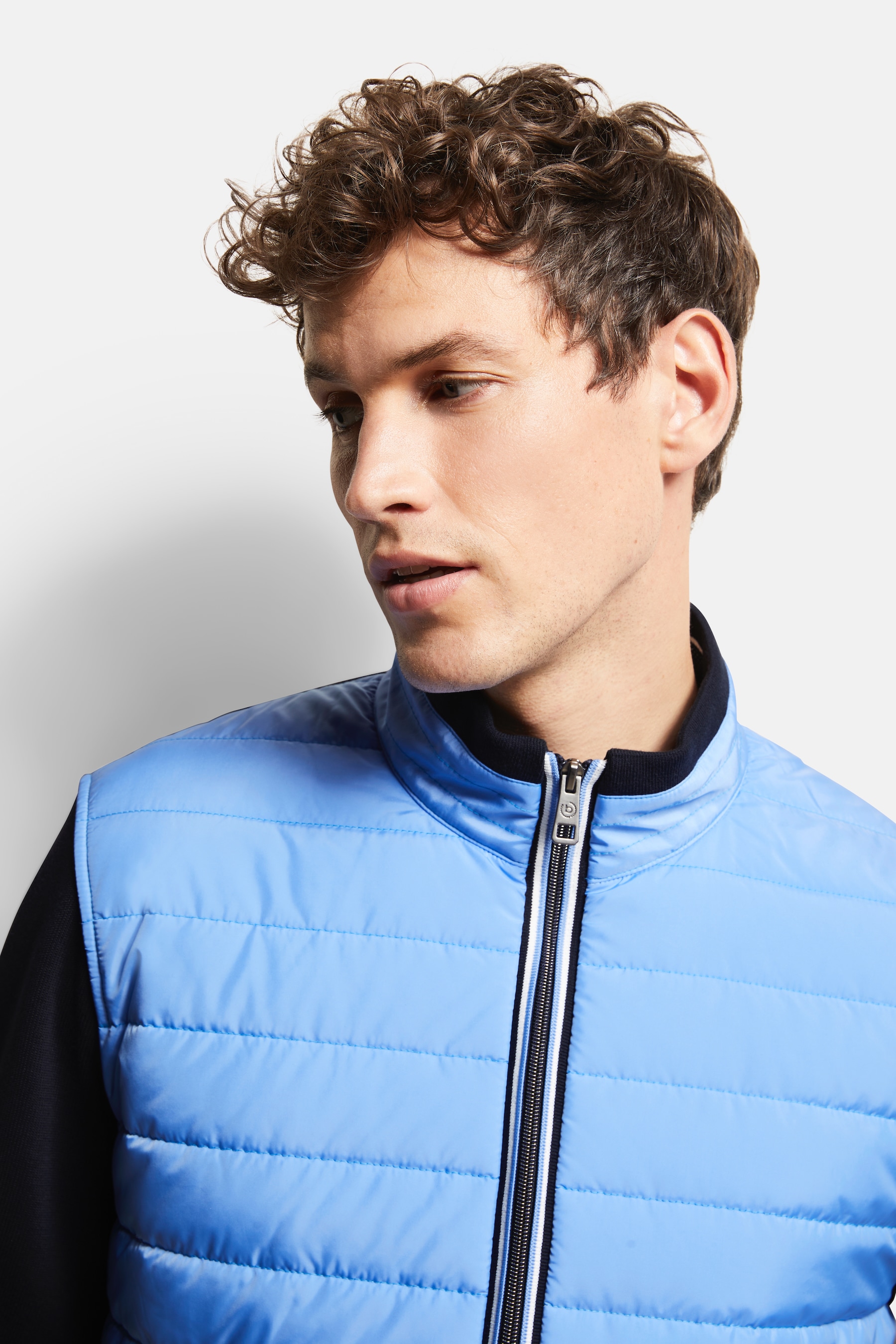 bugatti Sweatjacke, mit Quersteppung