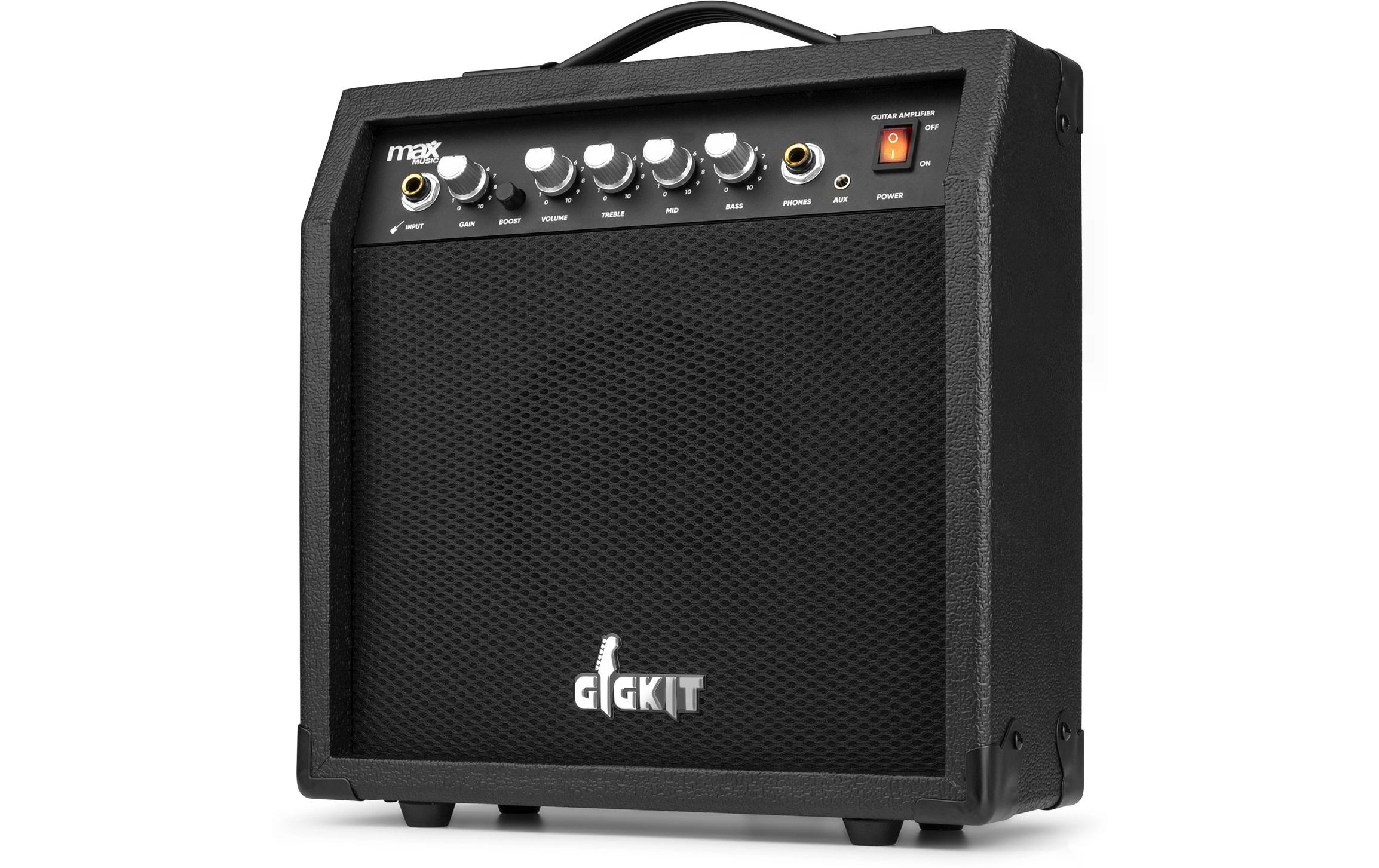 E-Gitarre »MAX GigKit Quilted Style Schwarz«