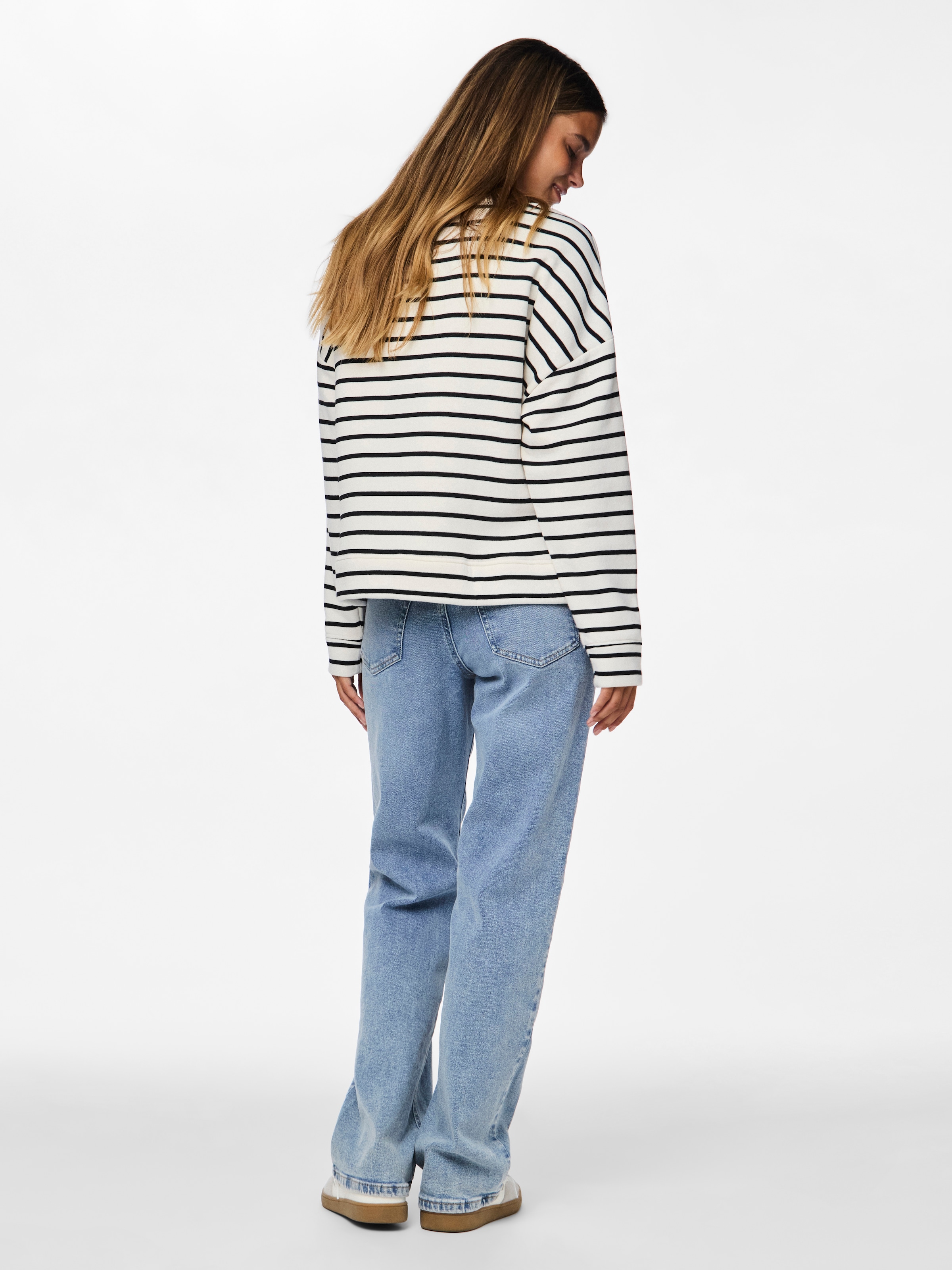 pieces Sweatshirt »PCCHILLI LS SWEAT STRIPES NOOS BC«