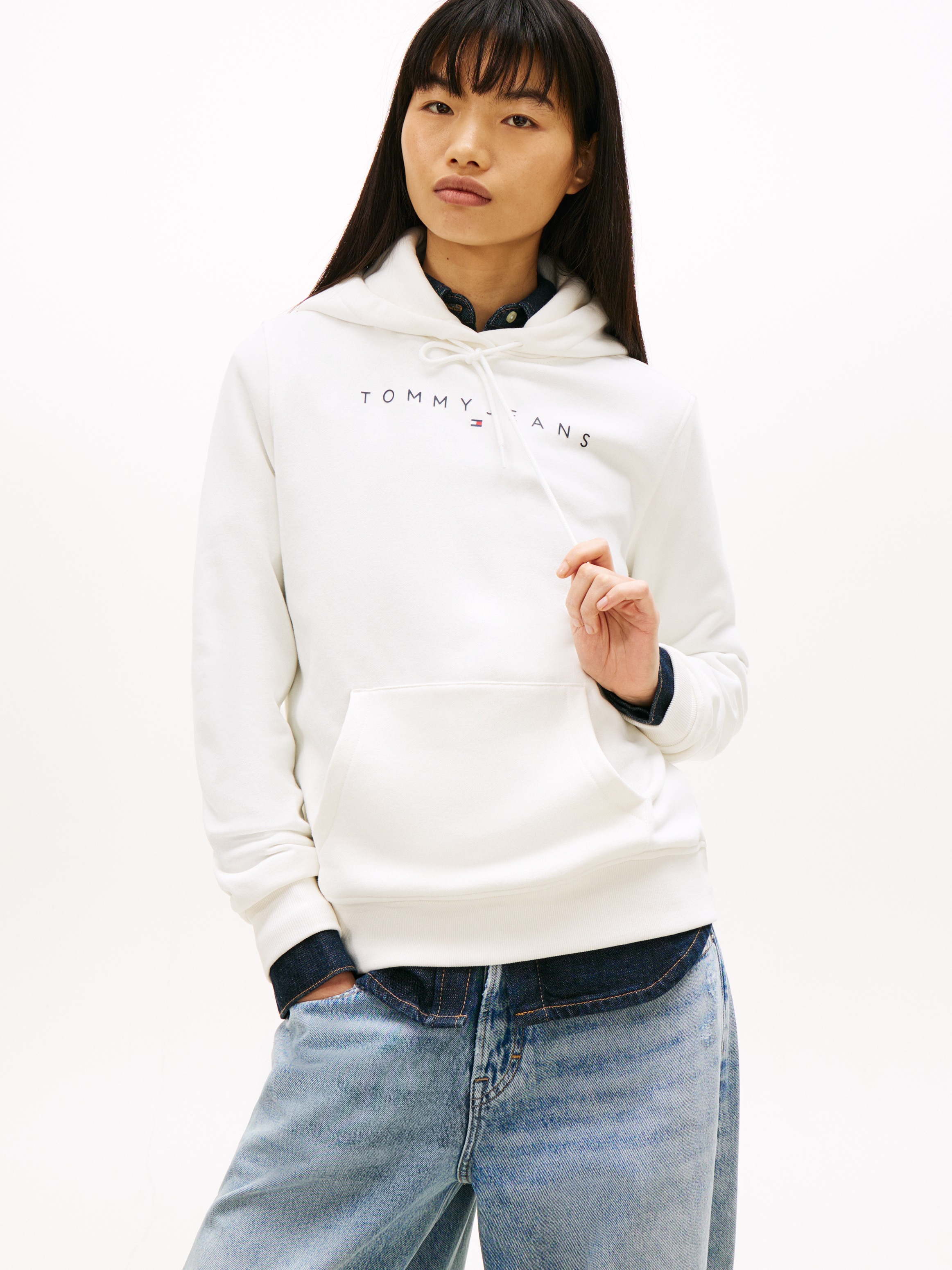 Image of Tommy Jeans Kapuzensweatshirt "TJW REG LINEAR HOODIE", mit Logoschriftzug