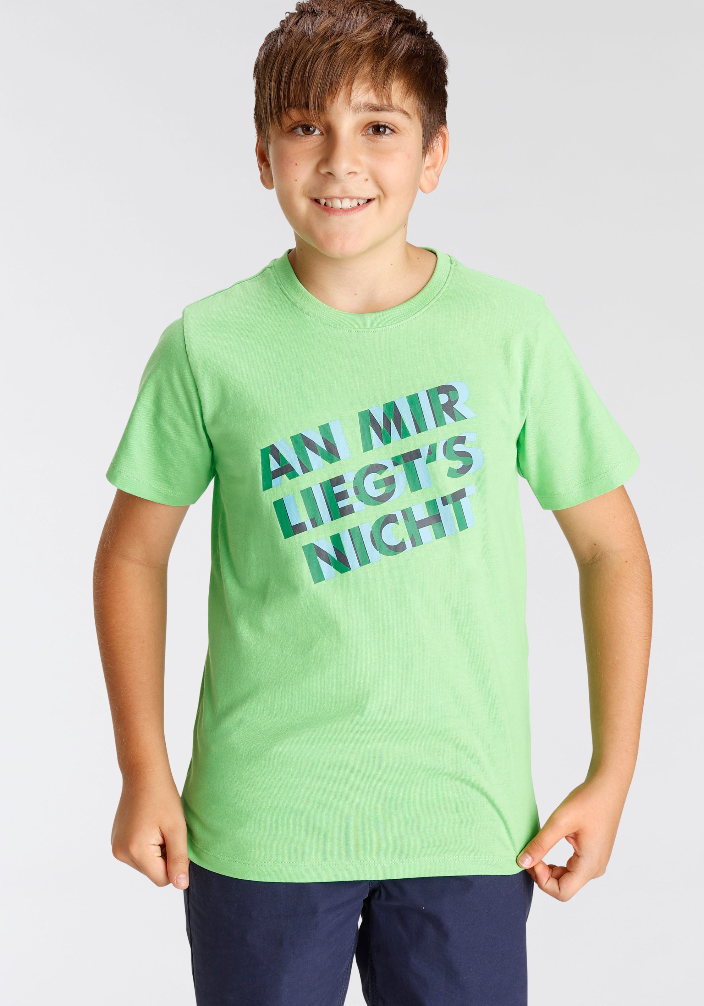 KIDSWORLD T-Shirt »AN MIR LIEGT´S NICHT«, Spruch kaufen