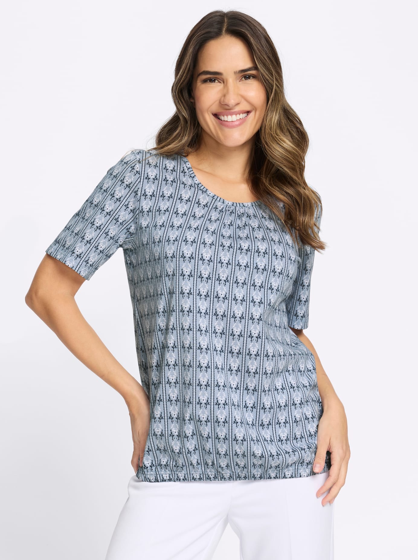 Classic Basics Spitzenshirt »Kurzarm-Shirt« 1