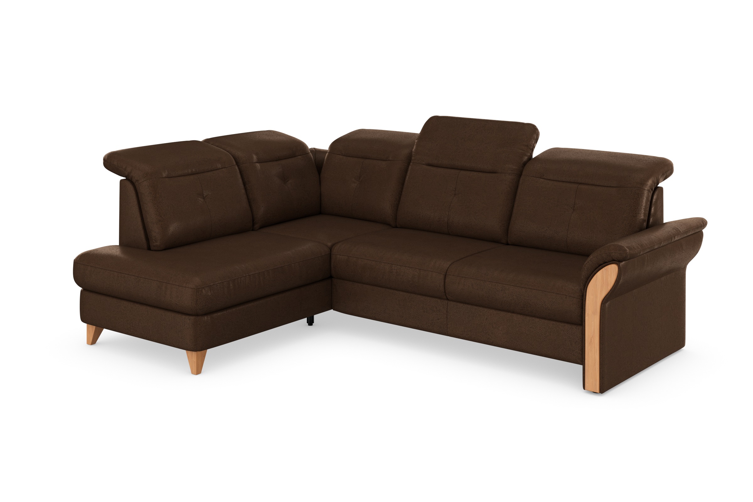 Home affaire Ecksofa »Dangast L-Form« Kopfteilverstellung, wahlweise mit motorischer Relaxfunktion