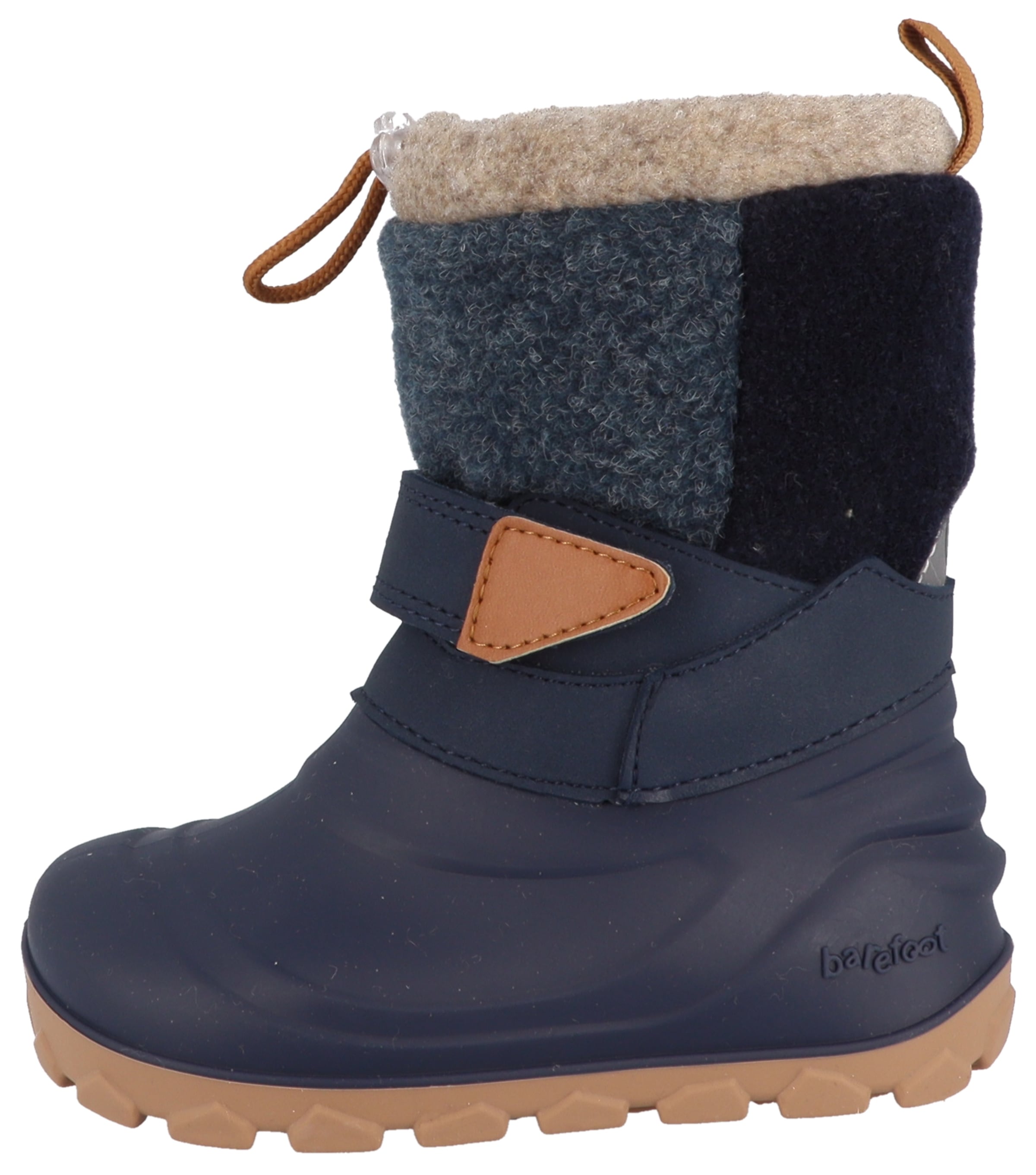 Lurchi Barfussschuh »Jan 1 Barefoot«  Winterboots, mit Kontrastbesatz, Grössenschablone zum Download