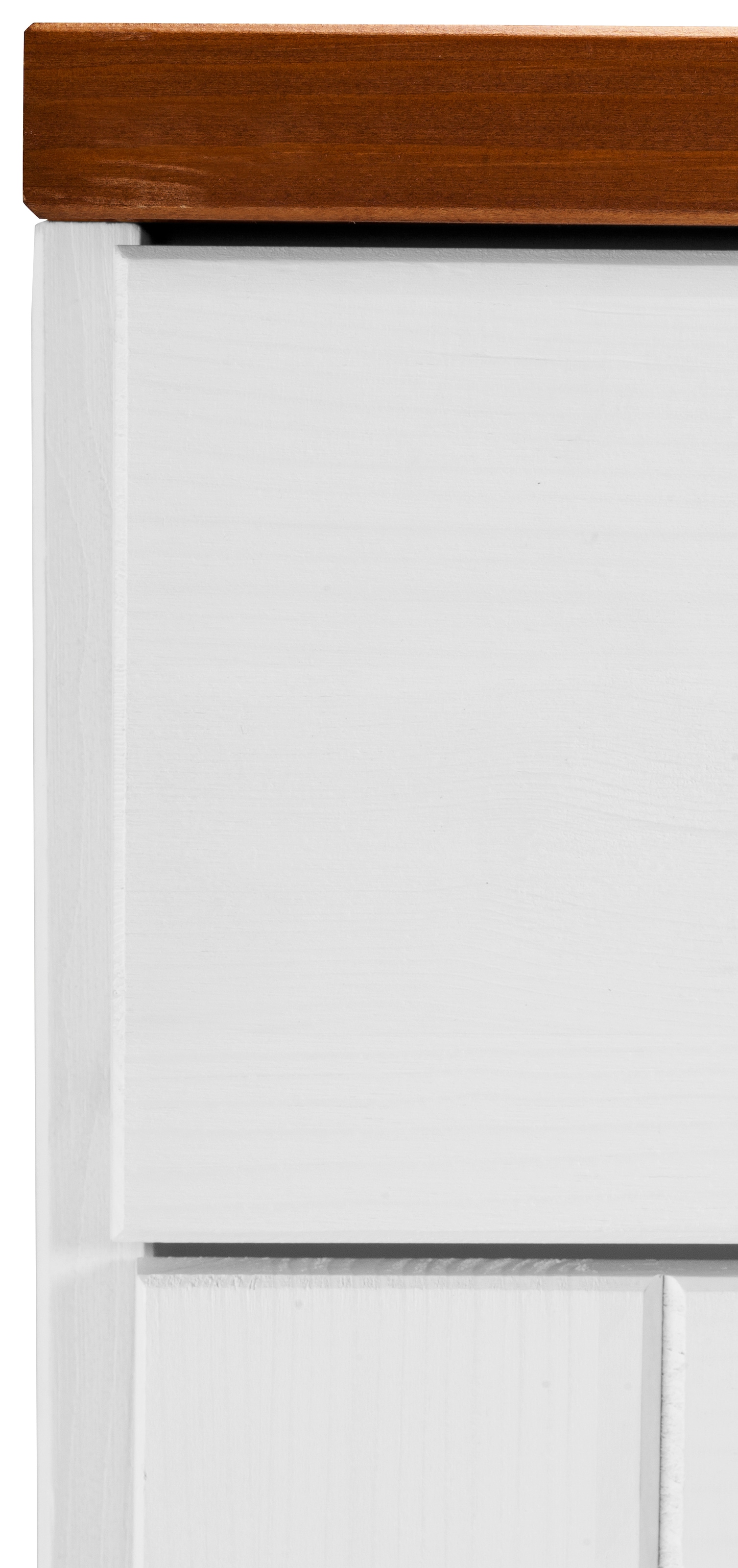 Home affaire aus 3 cm Türen, Metallgriffe Schubladen, massiver breit, Unterschrank 150 »Oslo«, Kiefer, 3